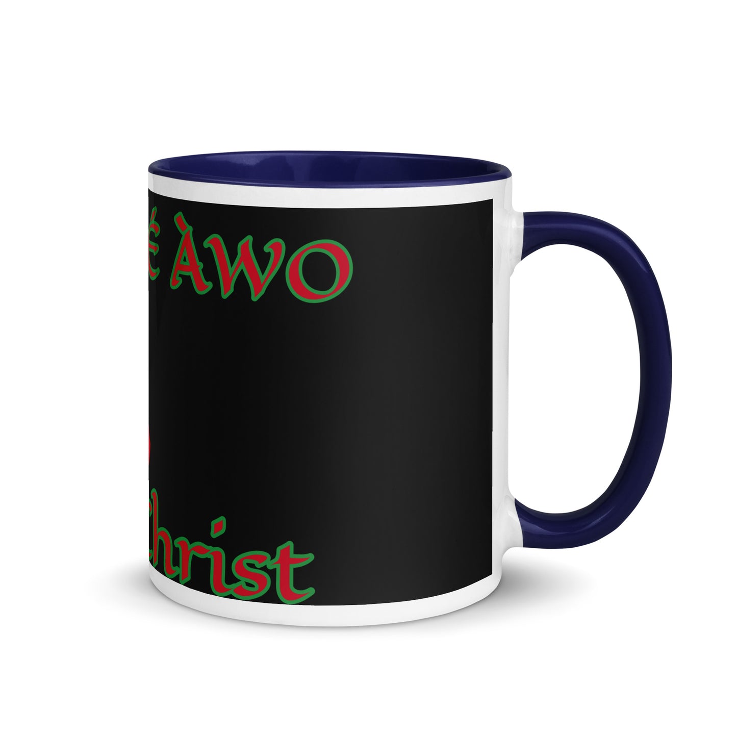 Egbe Jesus Christ 1 black Mug with Color Inside