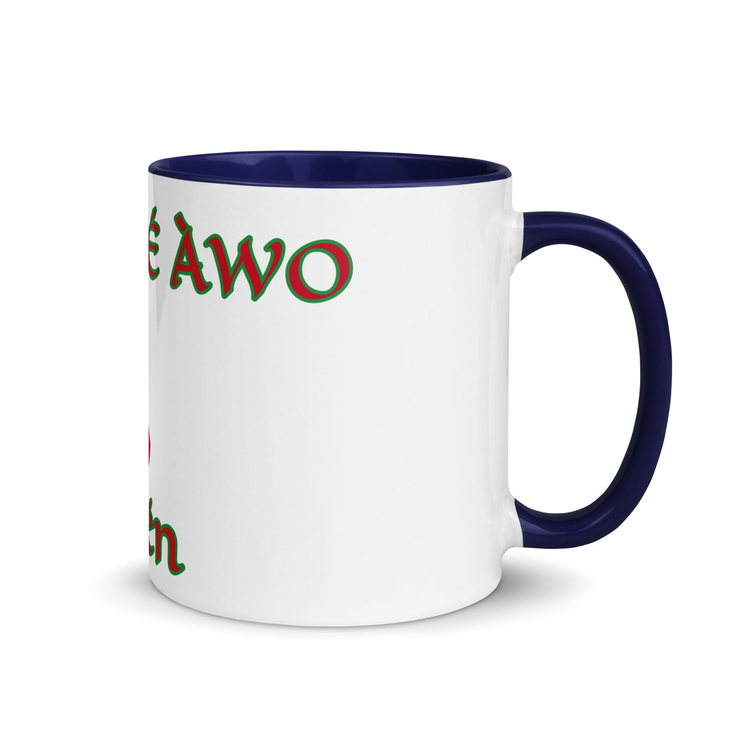 Egbe Amén 1 white Mug with Color Inside