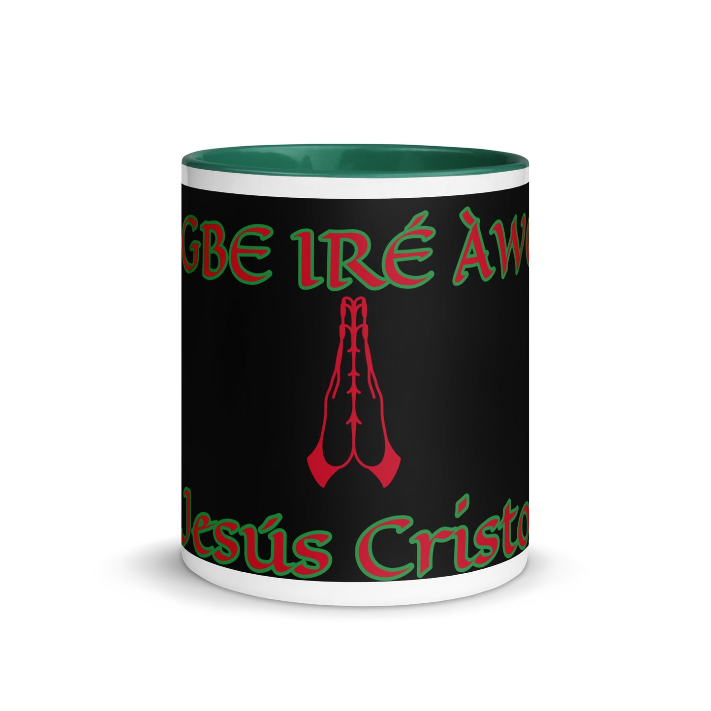 Egbe Jesús Cristo 1 black Mug with Color Inside