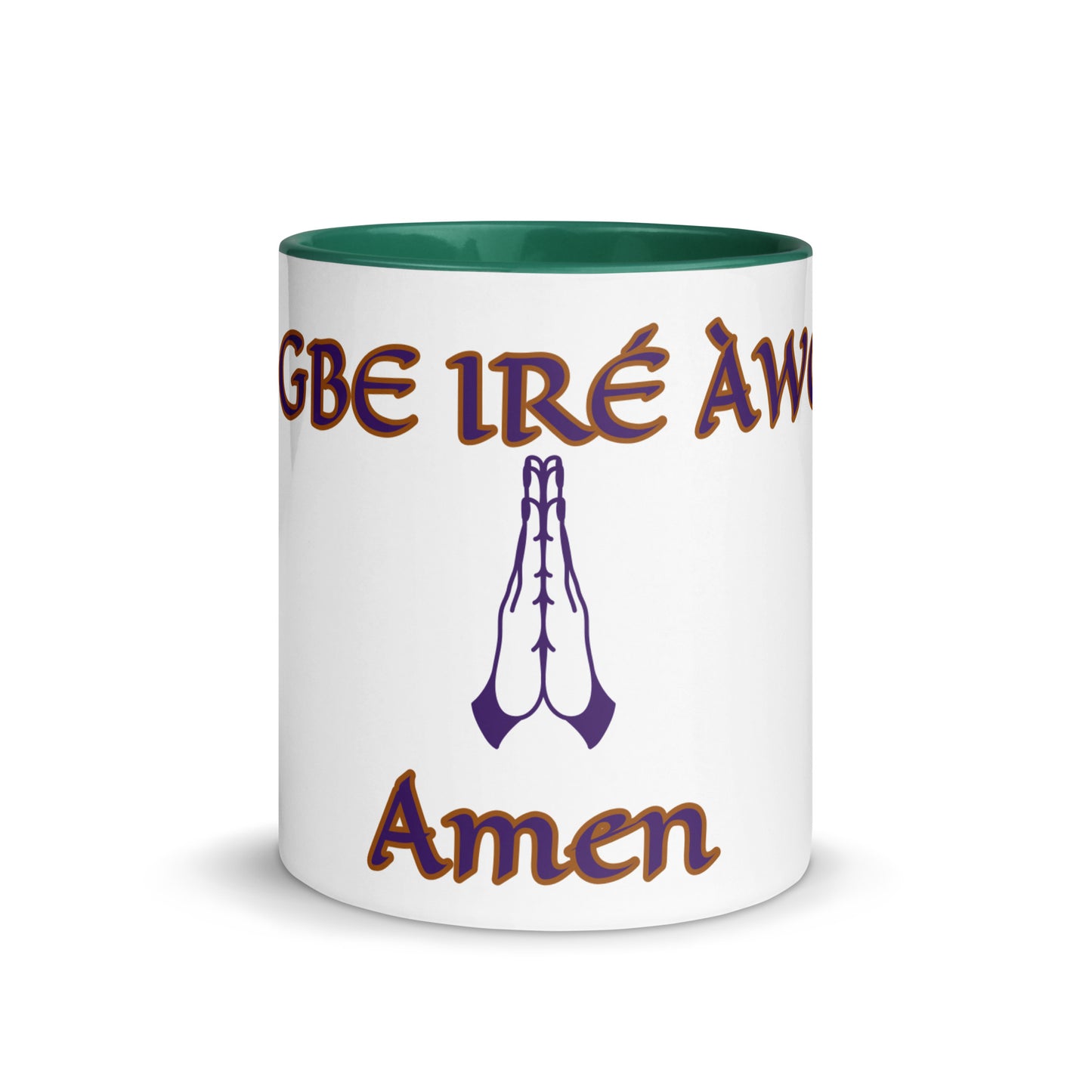 Egbe Amén 2 white Mug with Color Inside