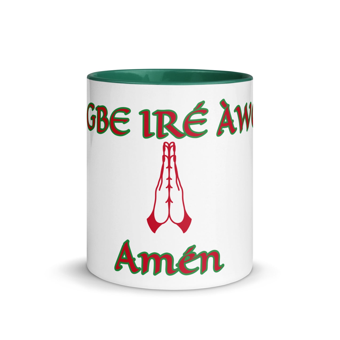 Egbe Amén 1 white Mug with Color Inside