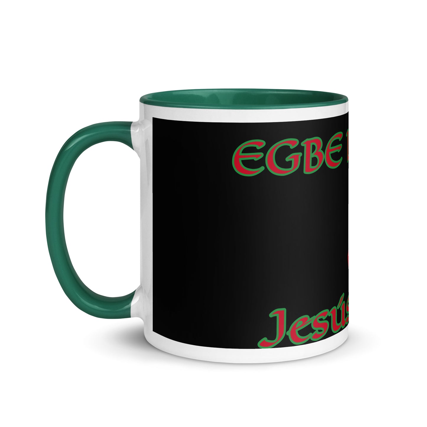 Egbe Jesús Cristo 1 black Mug with Color Inside