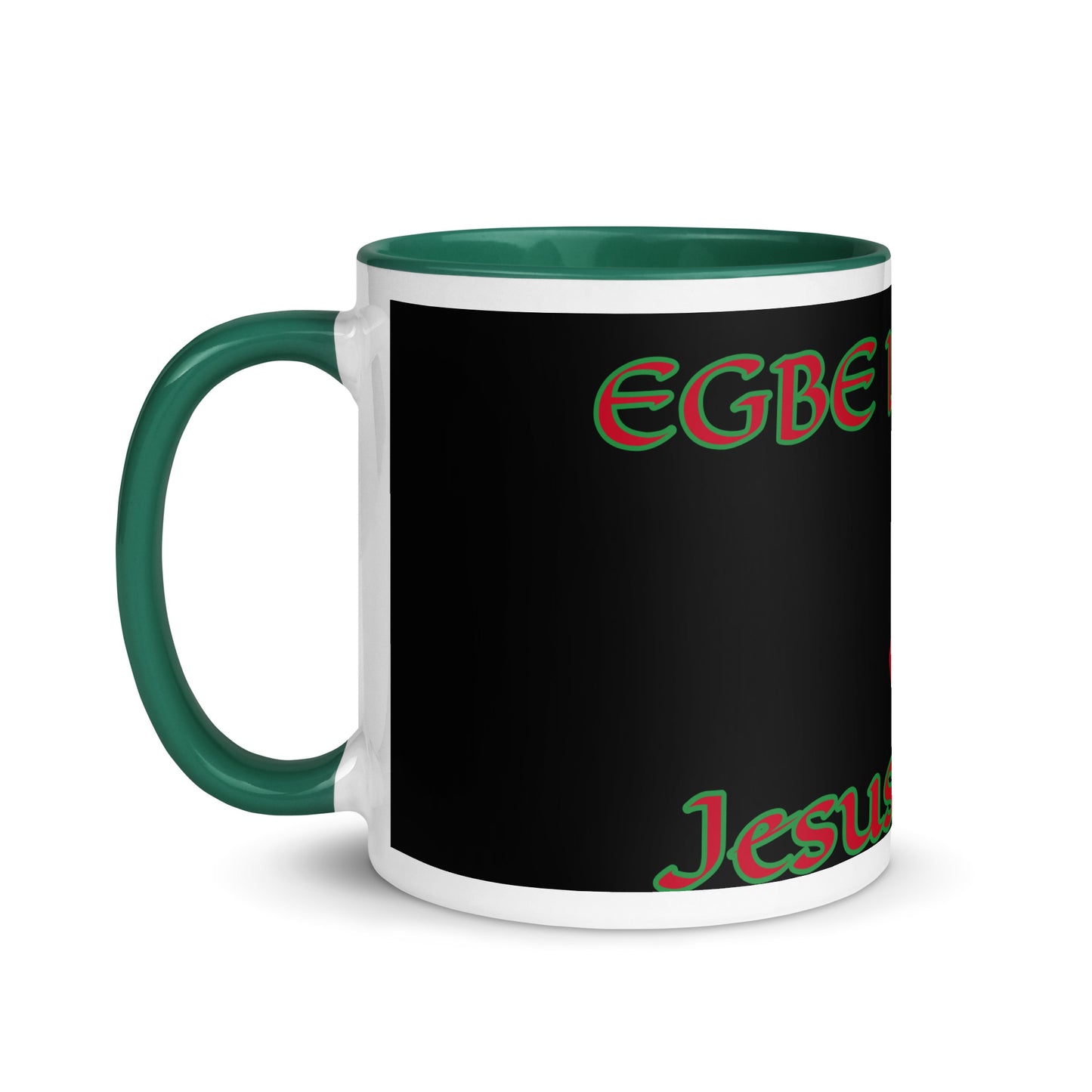 Egbe Jesus Christ 1 black Mug with Color Inside