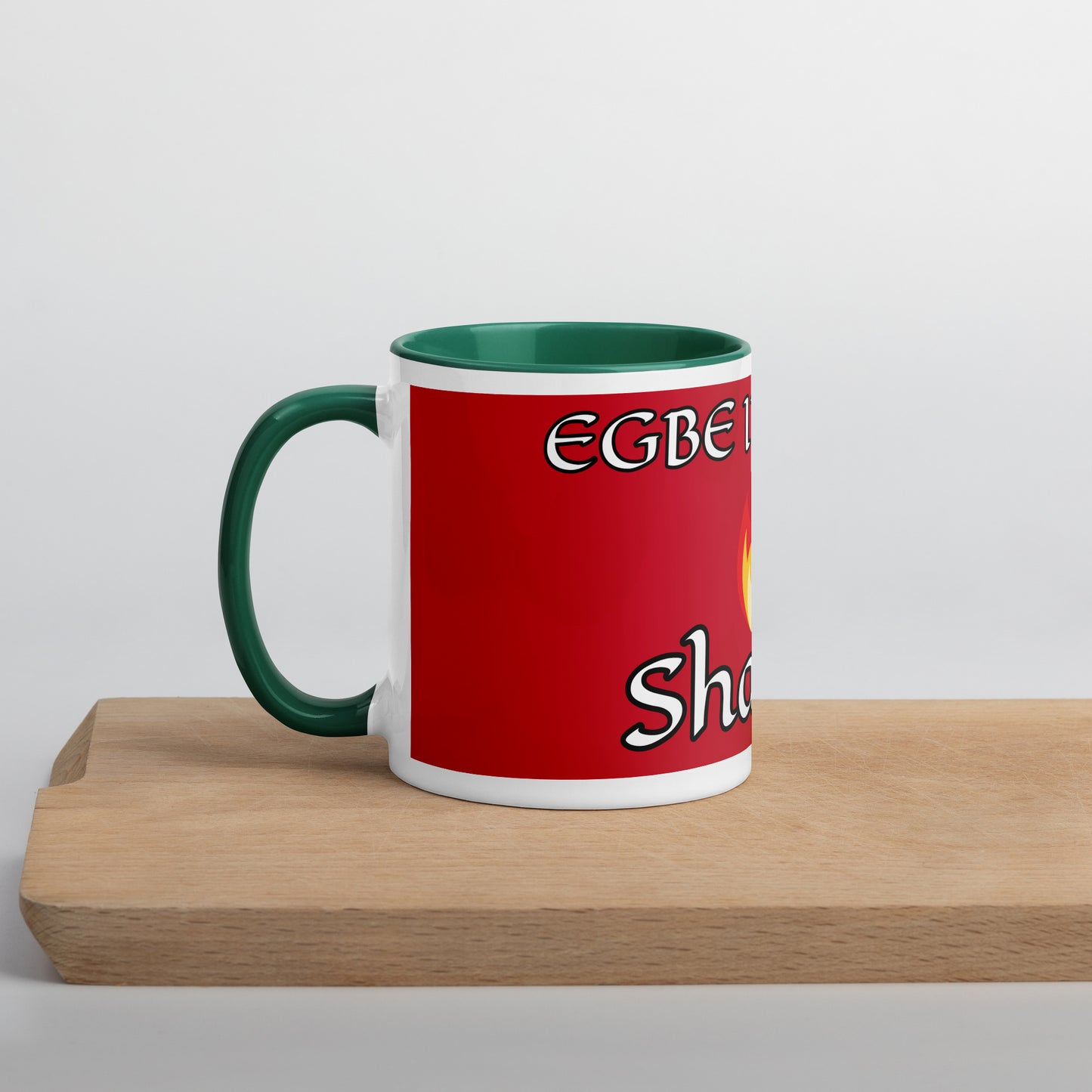 Egbe Shango Red Mug with Color Inside