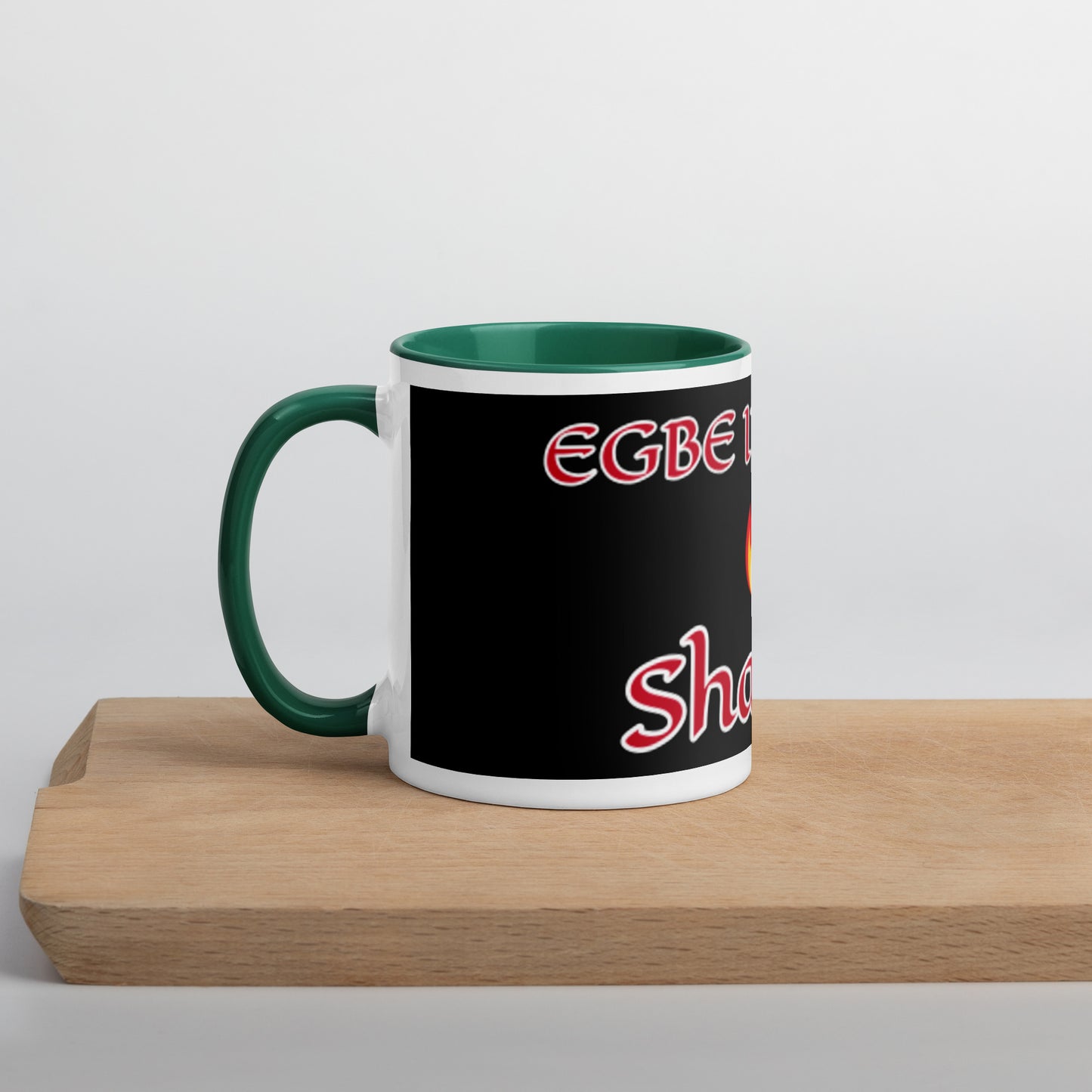 Egbe Shango Black Mug with Color Inside