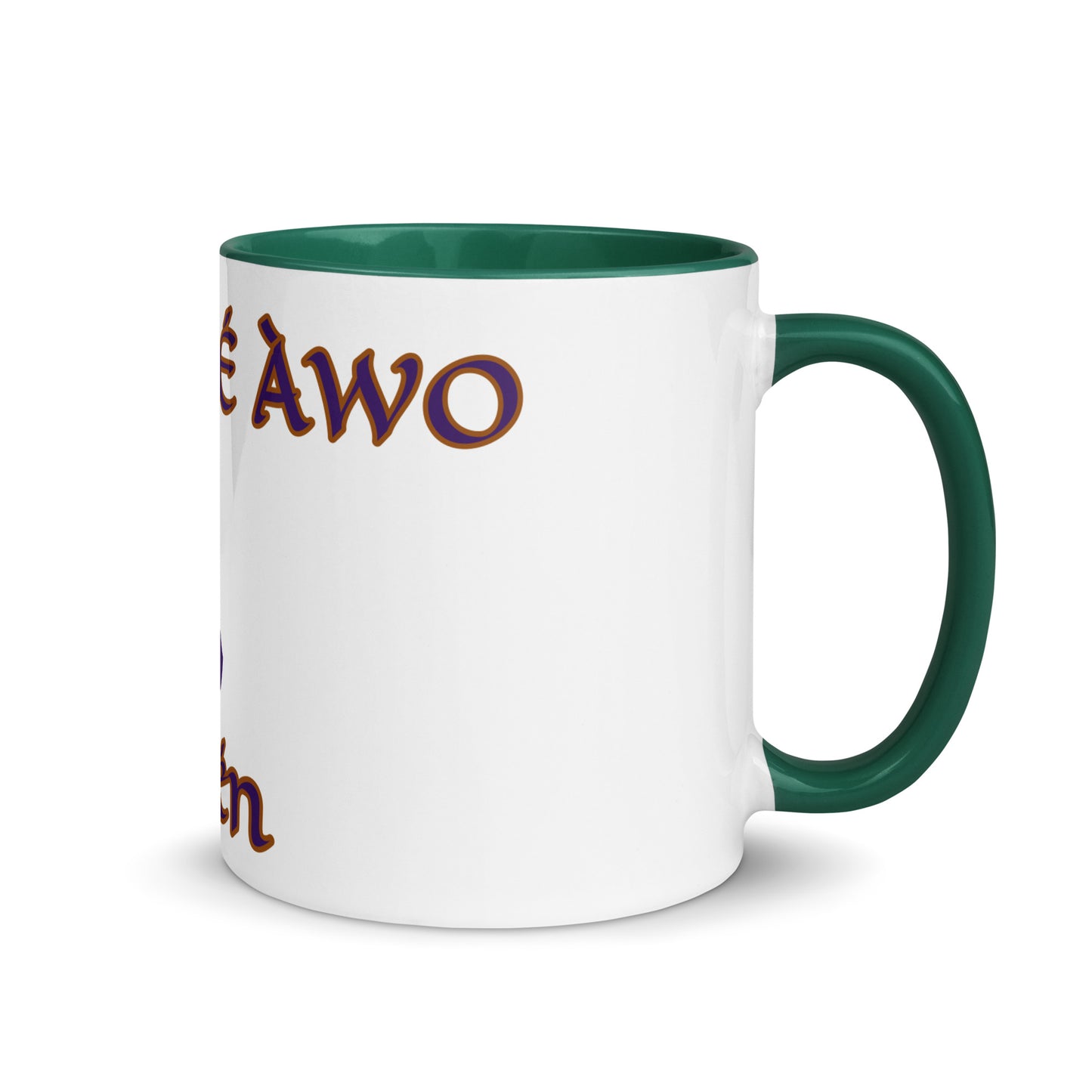 Egbe Amen 2 white Mug with Color Inside