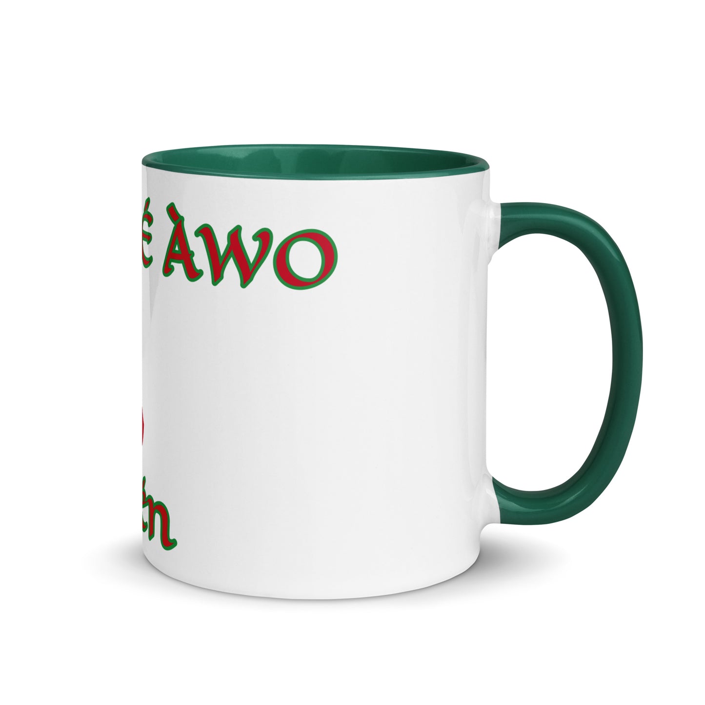 Egbe Amén 1 white Mug with Color Inside