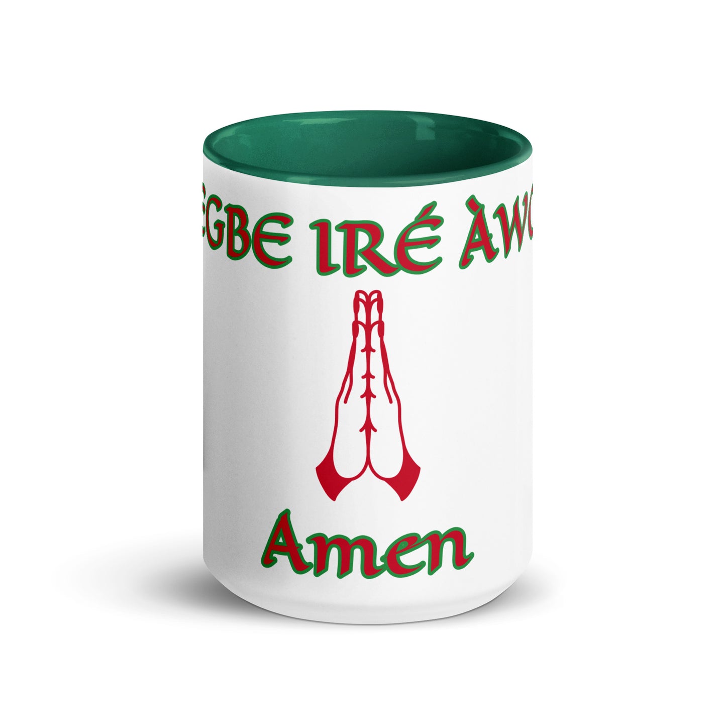 Egbe Amen 1 white Mug with Color Inside