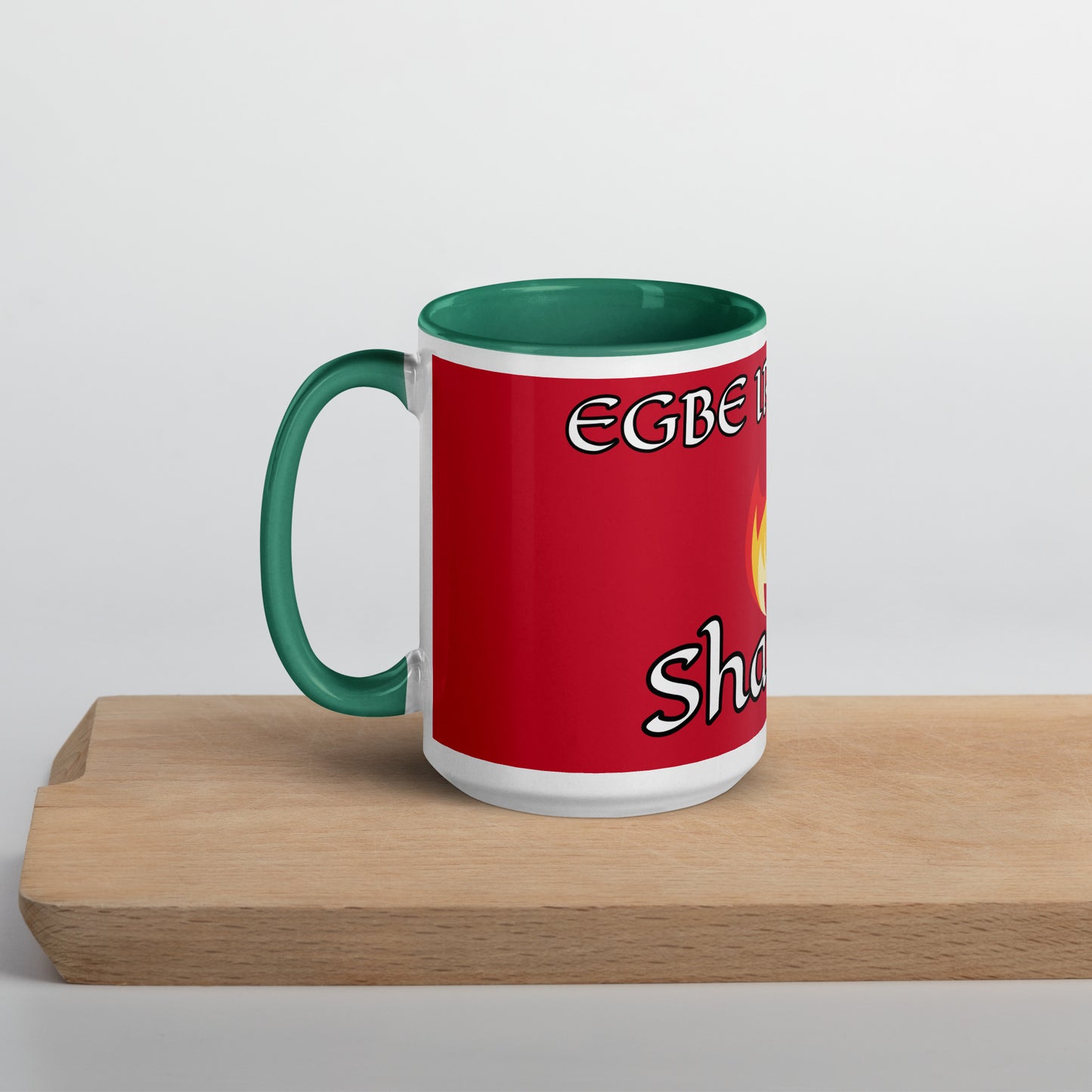 Egbe Shango Red Mug with Color Inside