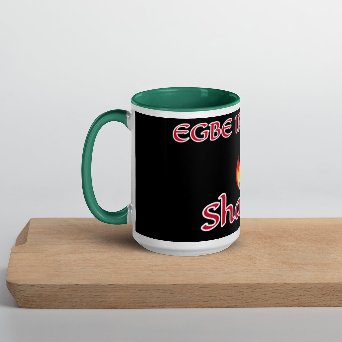 Egbe Shango Black Mug with Color Inside