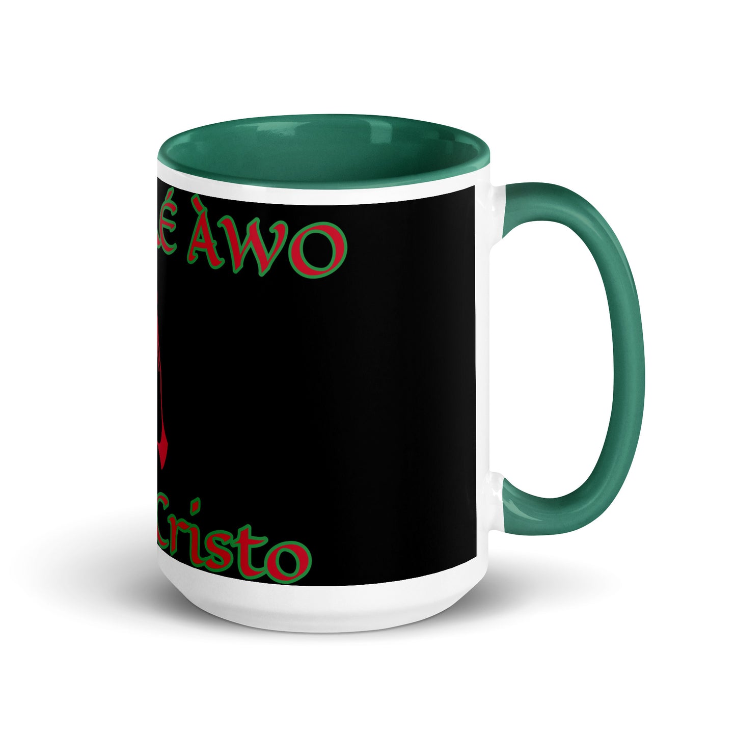 Egbe Jesús Cristo 1 black Mug with Color Inside