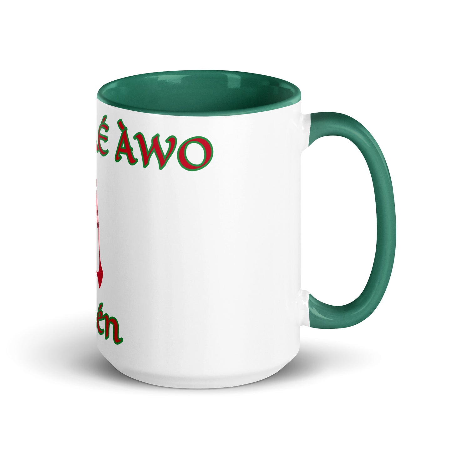 Egbe Amén 1 white Mug with Color Inside