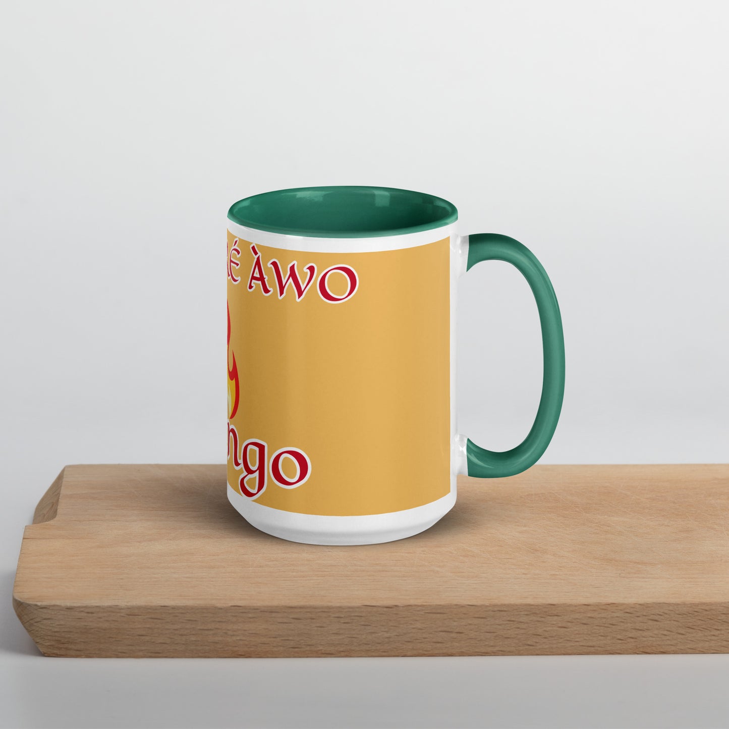 Egbe Shango Gold Mug with Color Inside