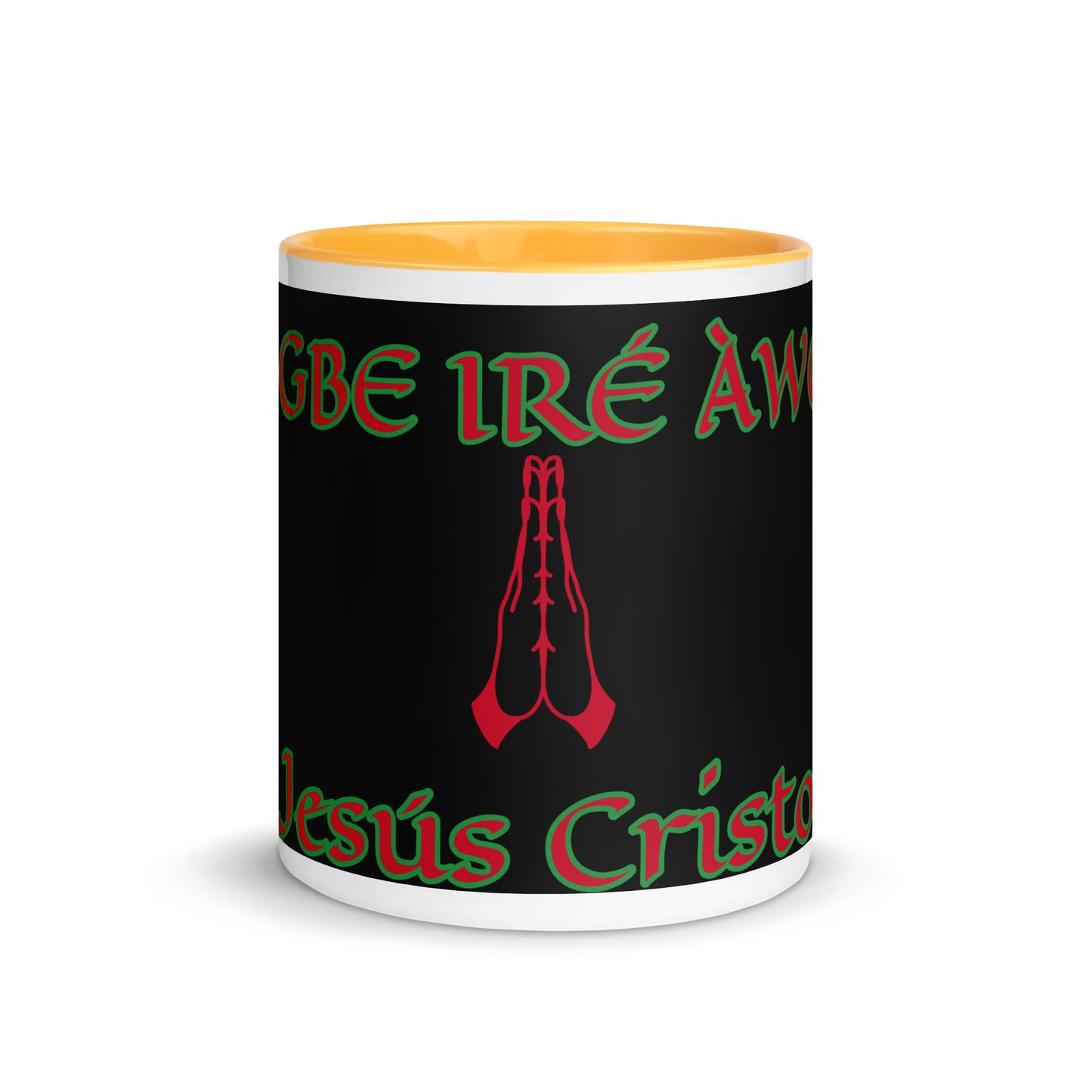 Egbe Jesús Cristo 1 black Mug with Color Inside