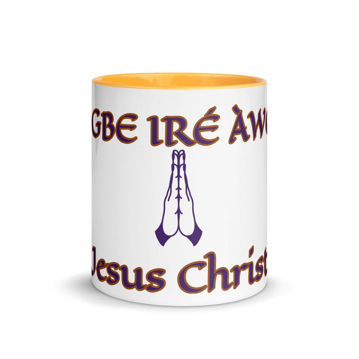 Egbe Jesus Christ 2 white Mug with Color Inside