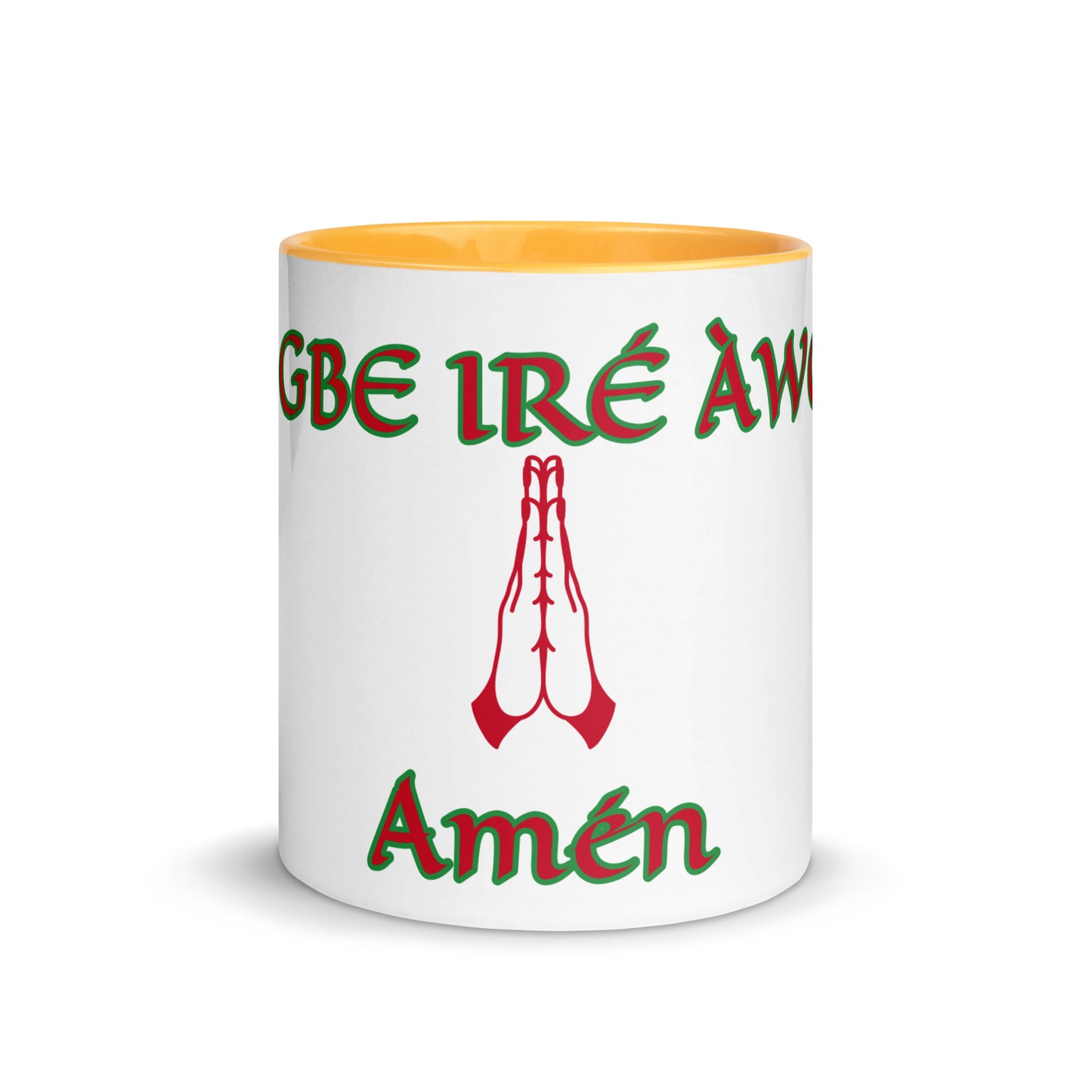 Egbe Amén 1 white Mug with Color Inside