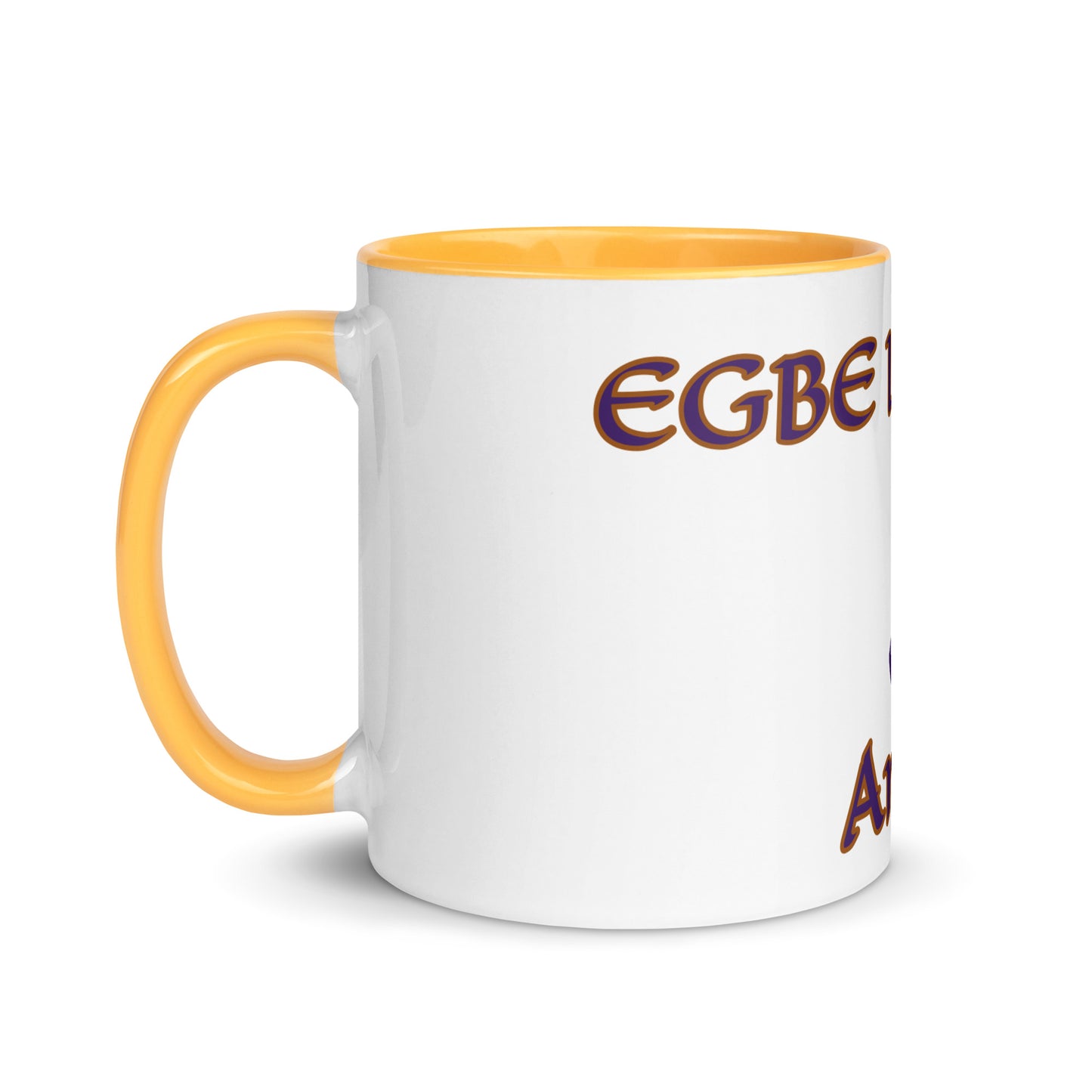 Egbe Amen 2 white Mug with Color Inside