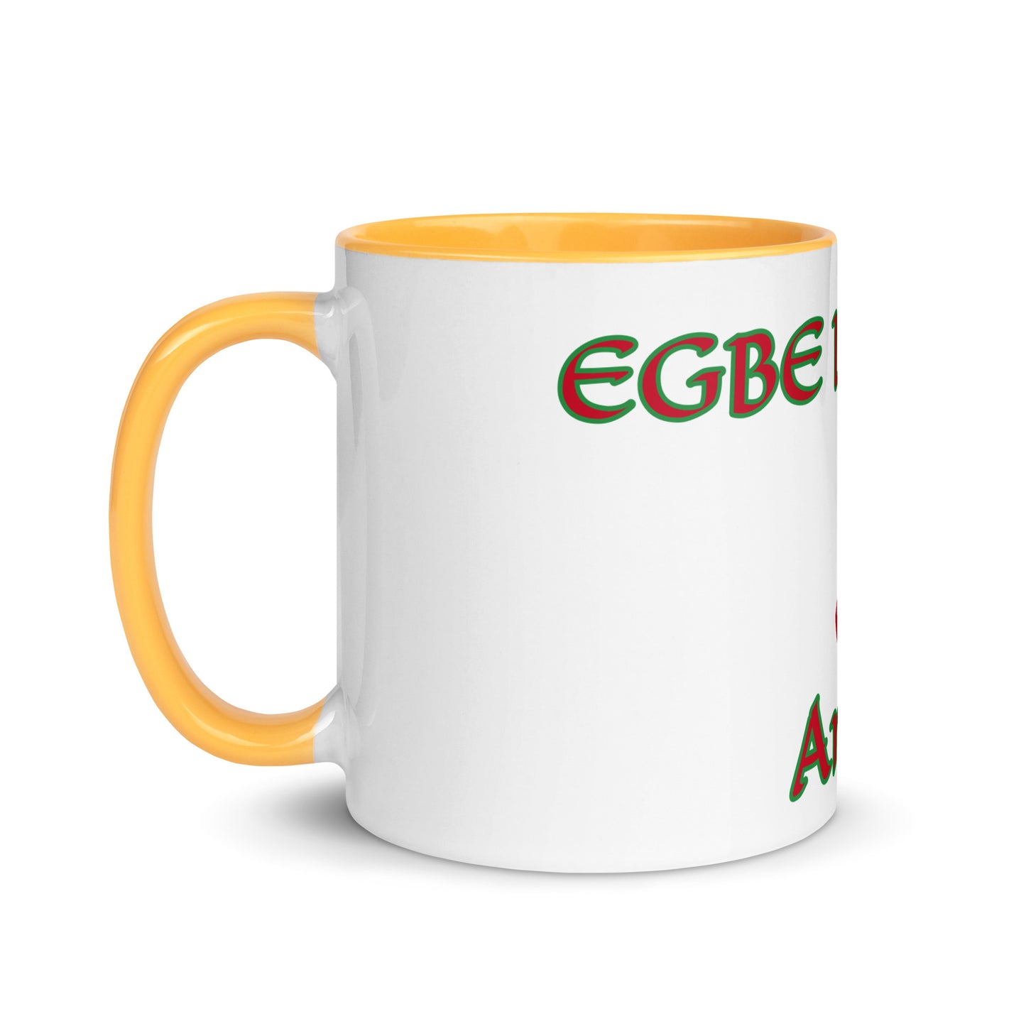 Egbe Amen 1 white Mug with Color Inside