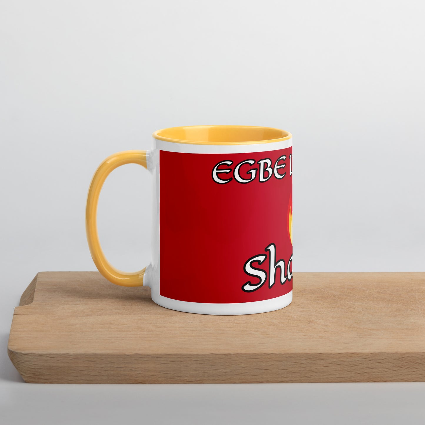 Egbe Shango Red Mug with Color Inside