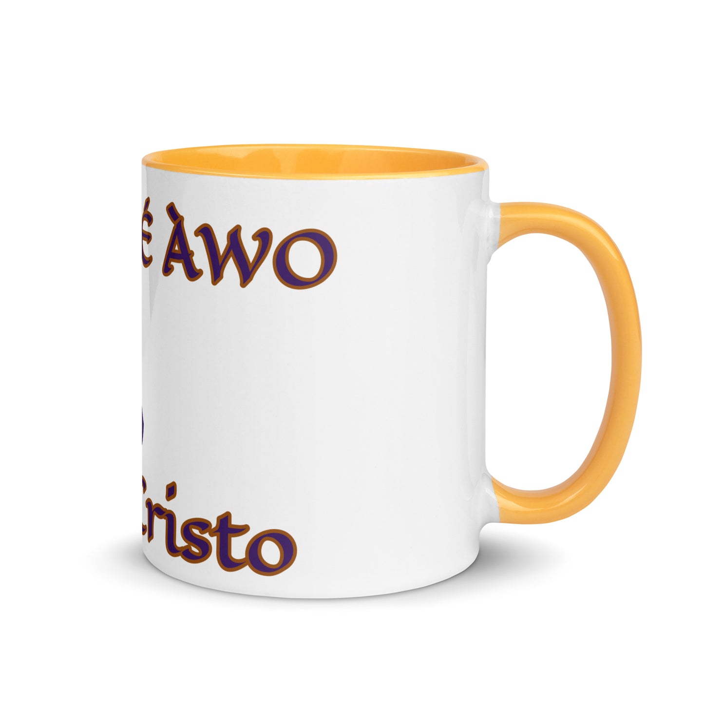 Egbe Jesús Cristo 2 White Mug with Color Inside