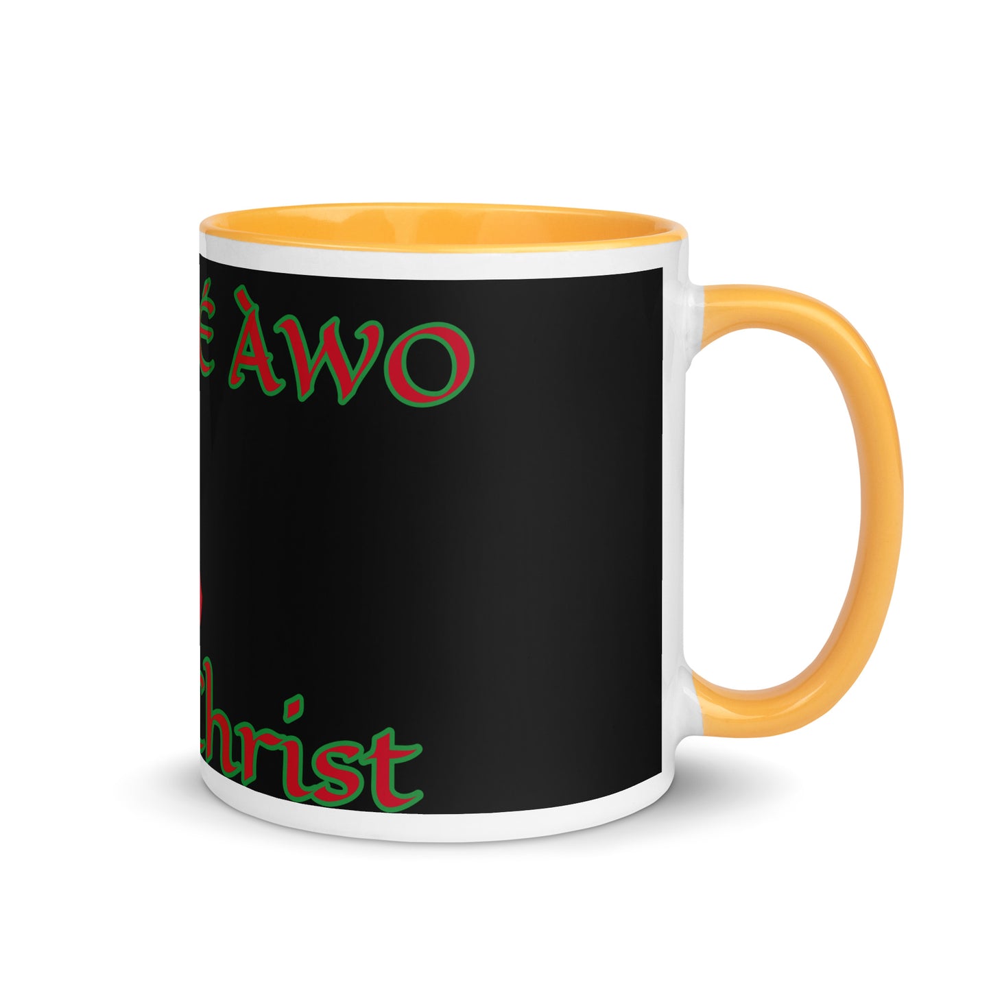 Egbe Jesus Christ 1 black Mug with Color Inside