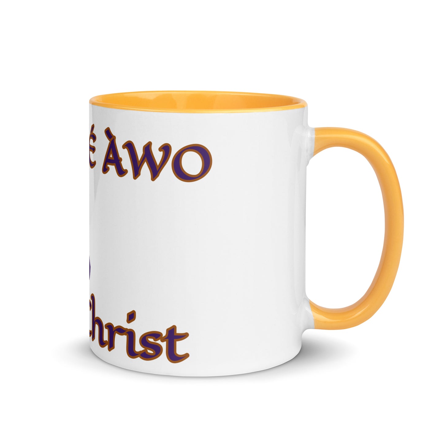 Egbe Jesus Christ 2 white Mug with Color Inside