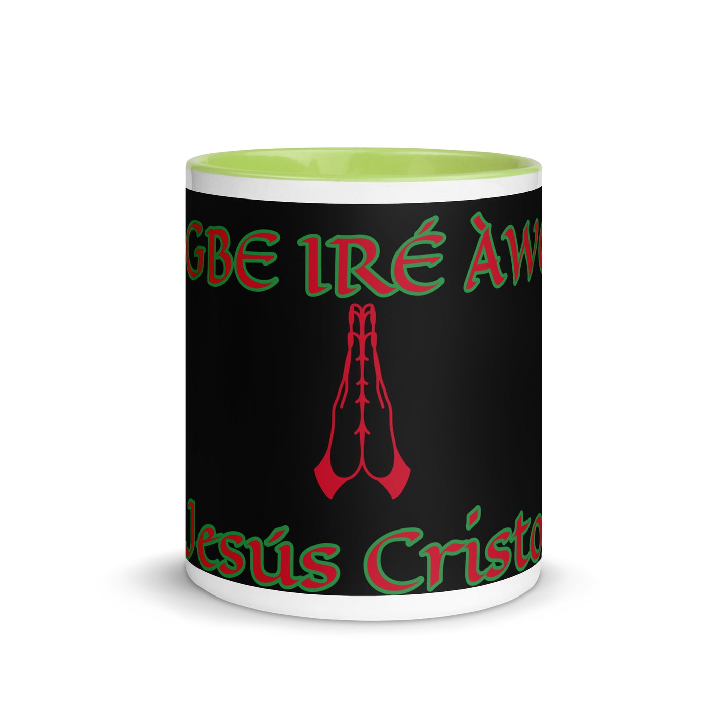 Egbe Jesús Cristo 1 black Mug with Color Inside