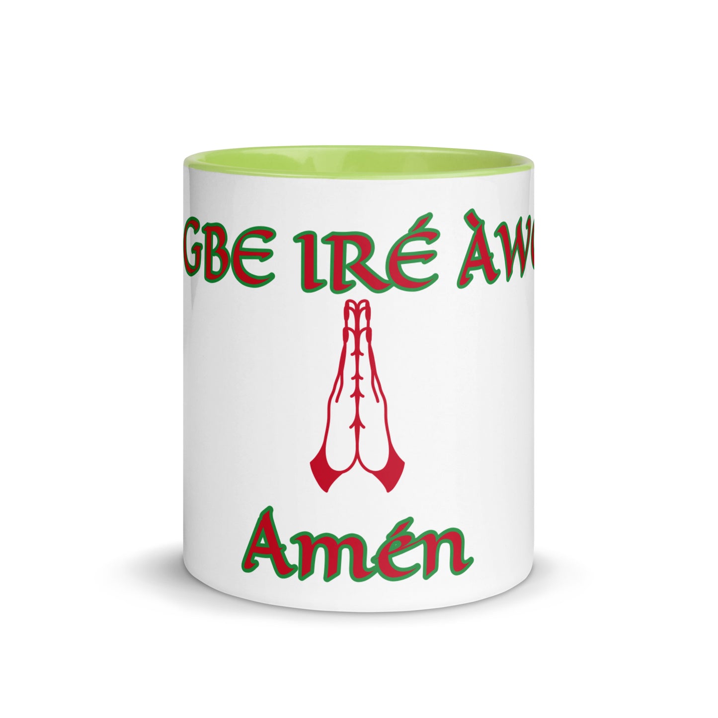 Egbe Amén 1 white Mug with Color Inside