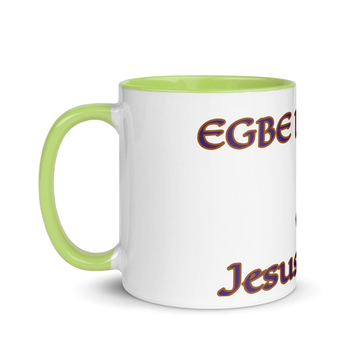 Egbe Jesus Christ 2 white Mug with Color Inside