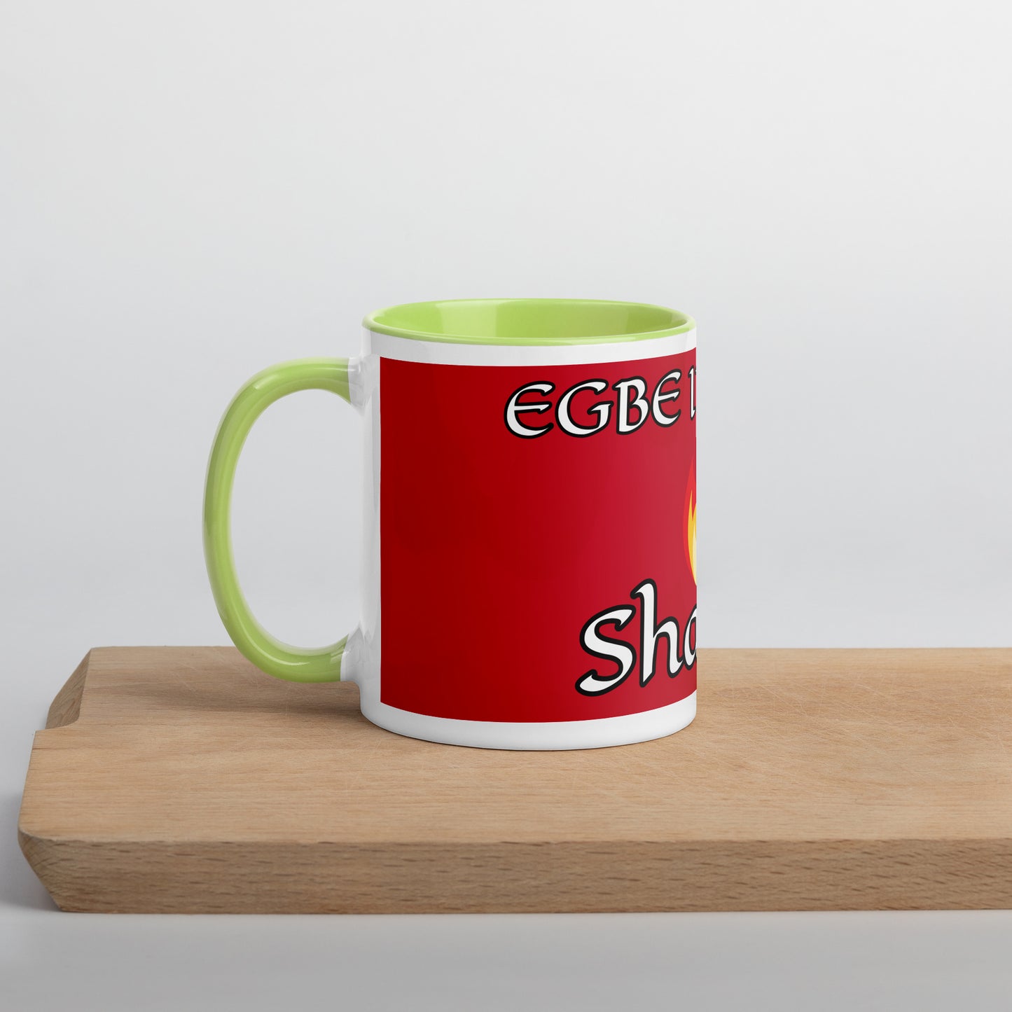 Egbe Shango Red Mug with Color Inside