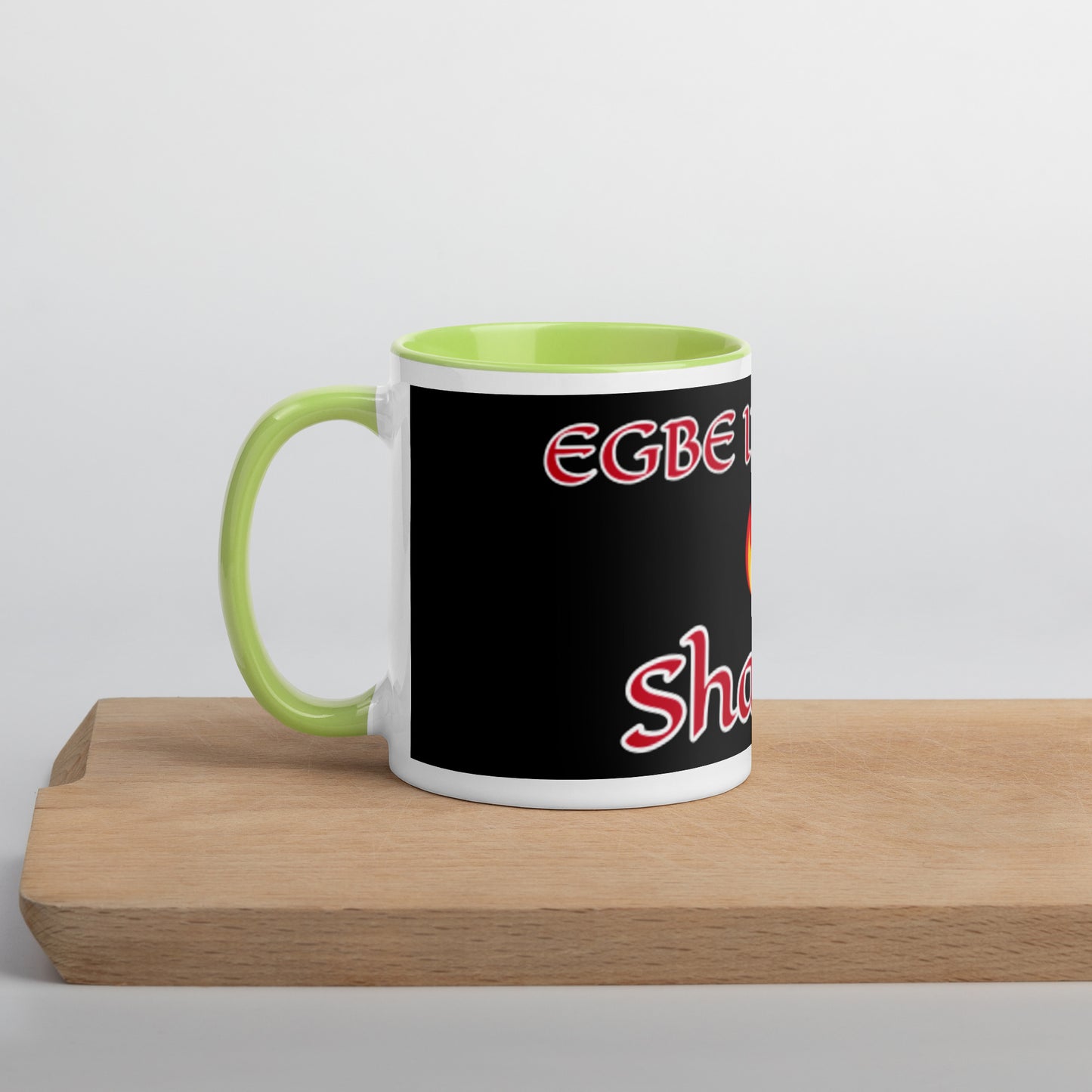 Egbe Shango Black Mug with Color Inside