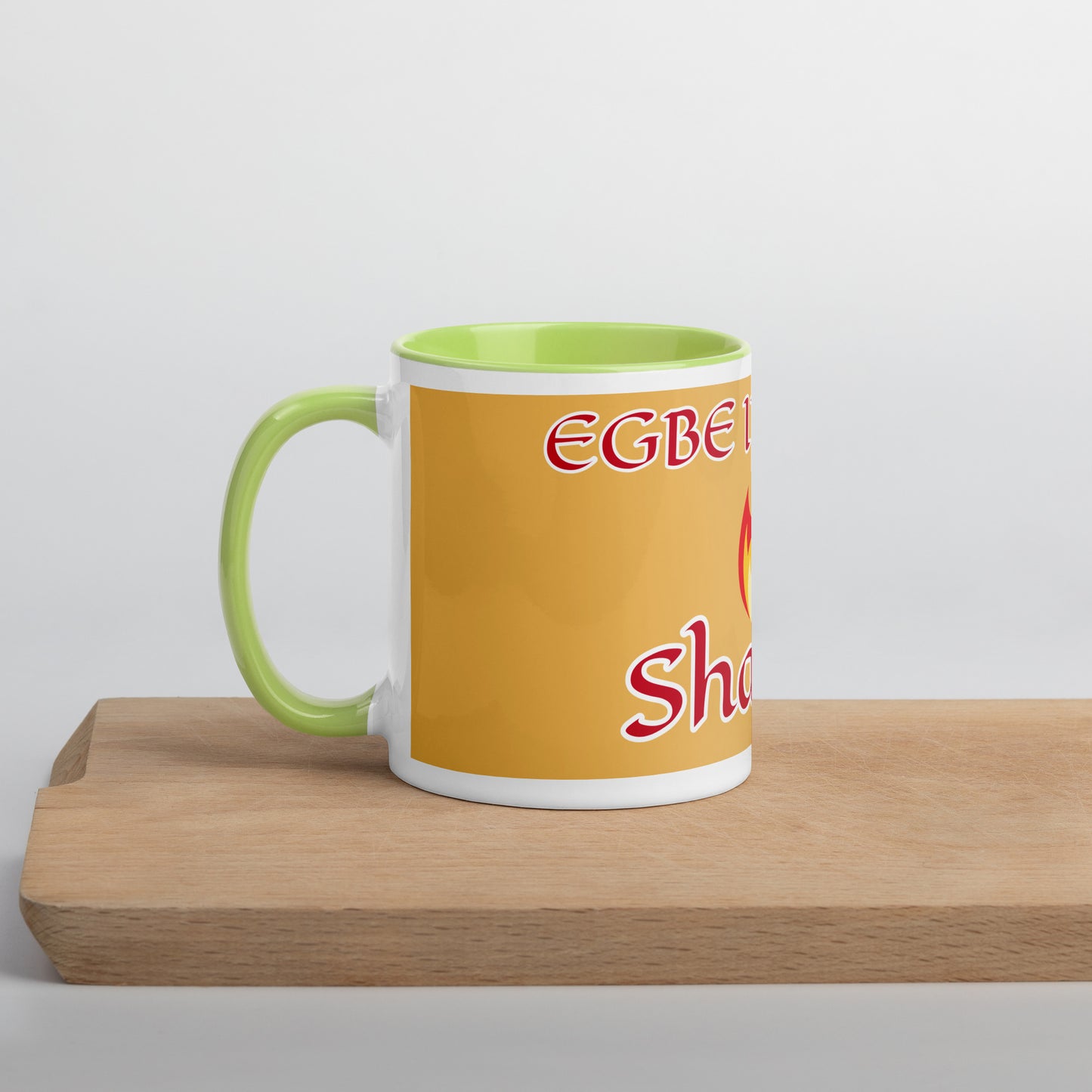 Egbe Shango Gold Mug with Color Inside