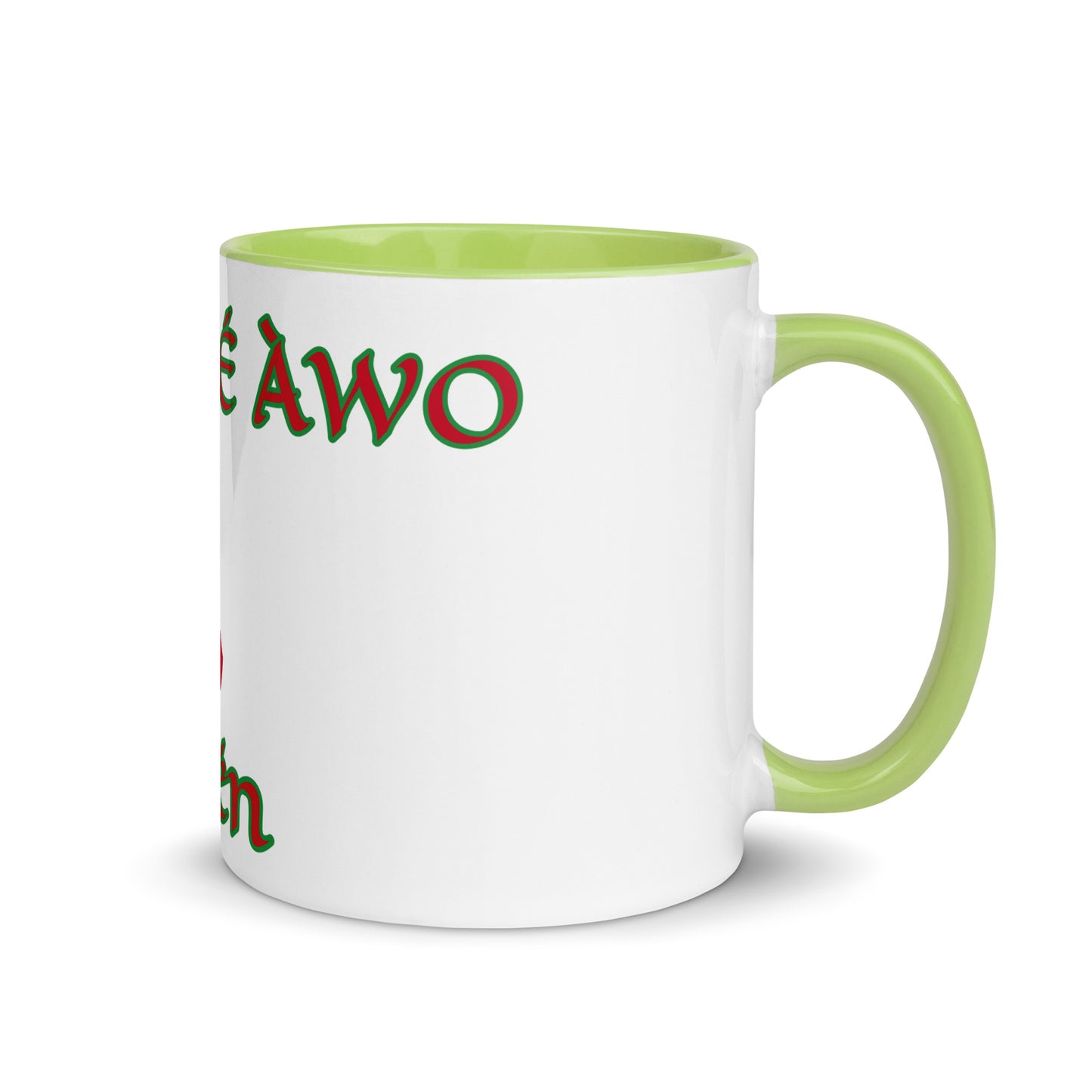 Egbe Amén 1 white Mug with Color Inside