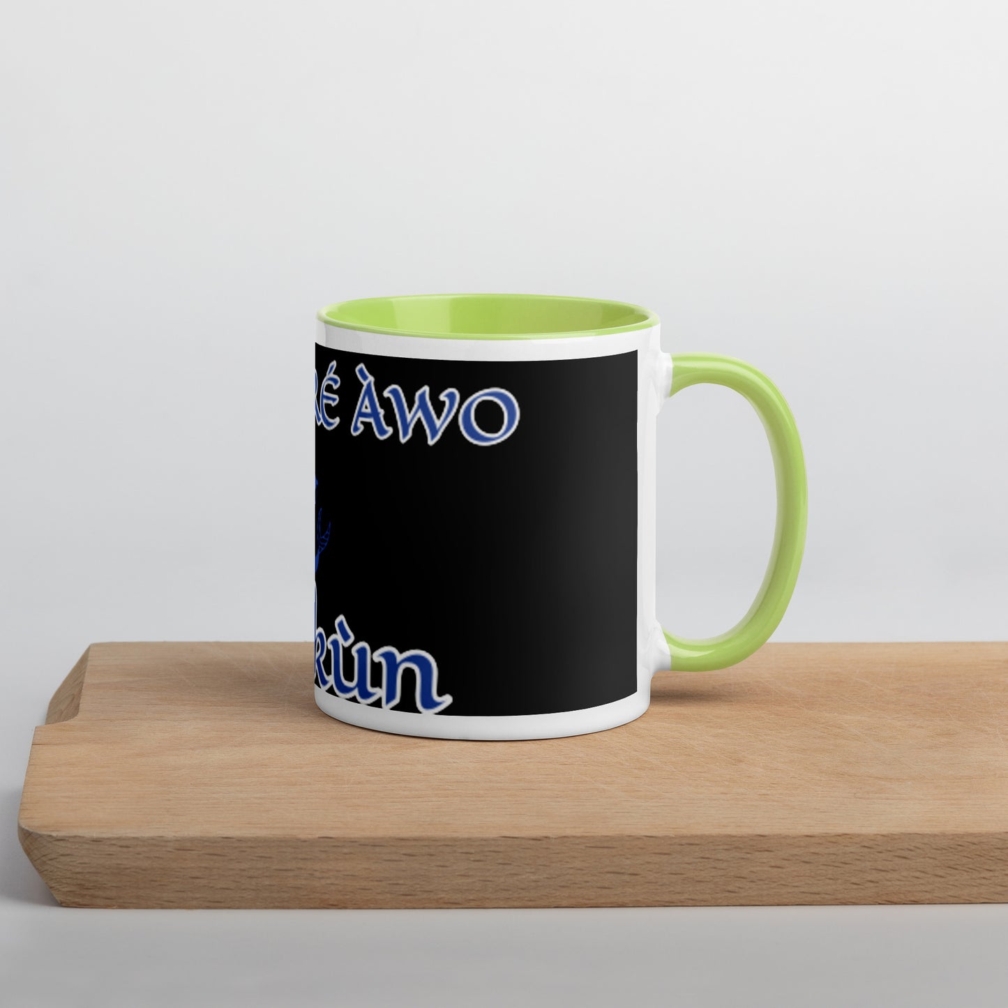 Egbe Olokun black Mug with Color Inside