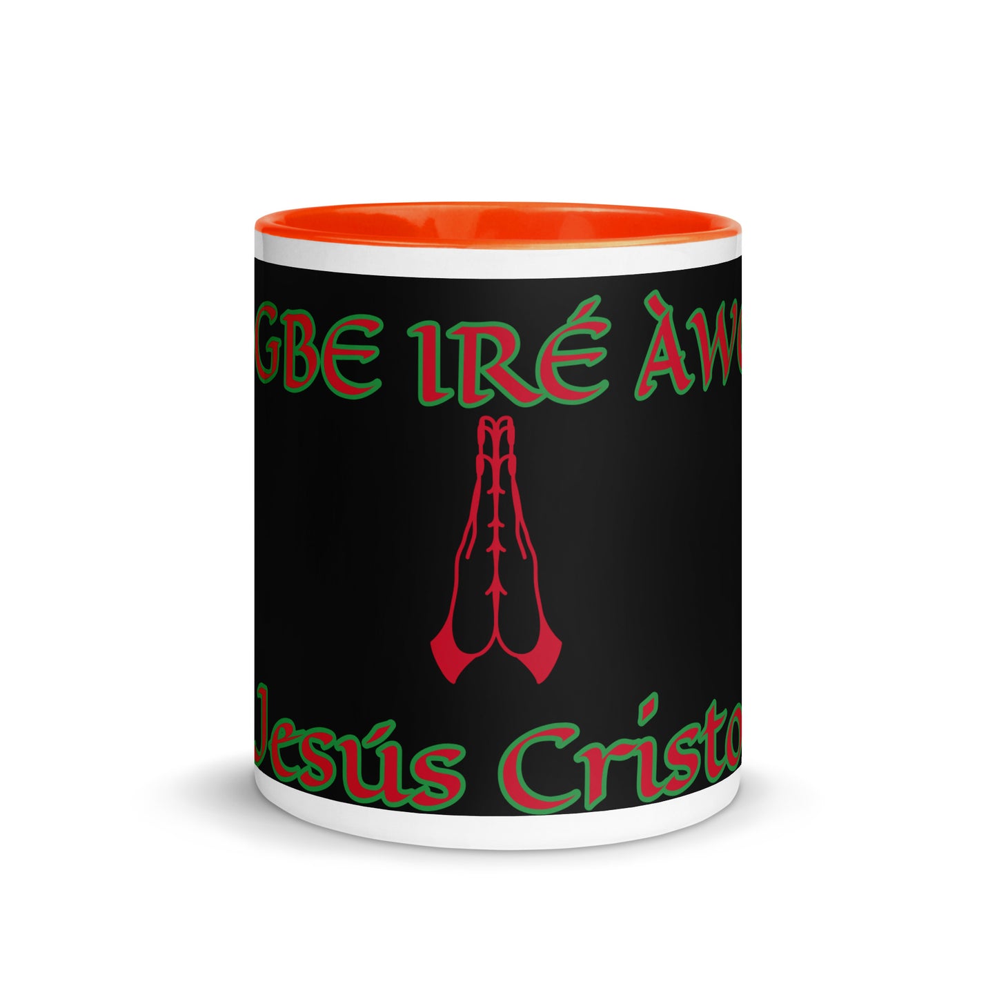 Egbe Jesús Cristo 1 black Mug with Color Inside