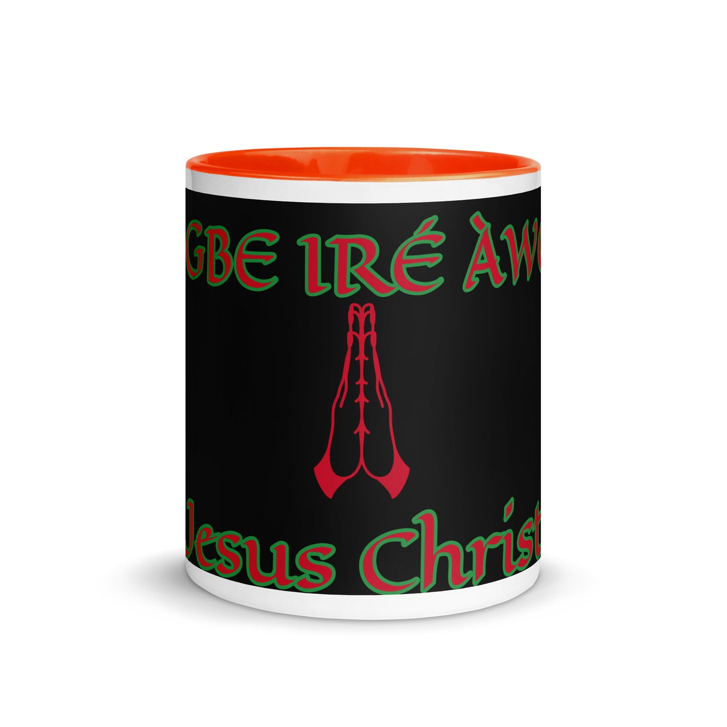 Egbe Jesus Christ 1 black Mug with Color Inside