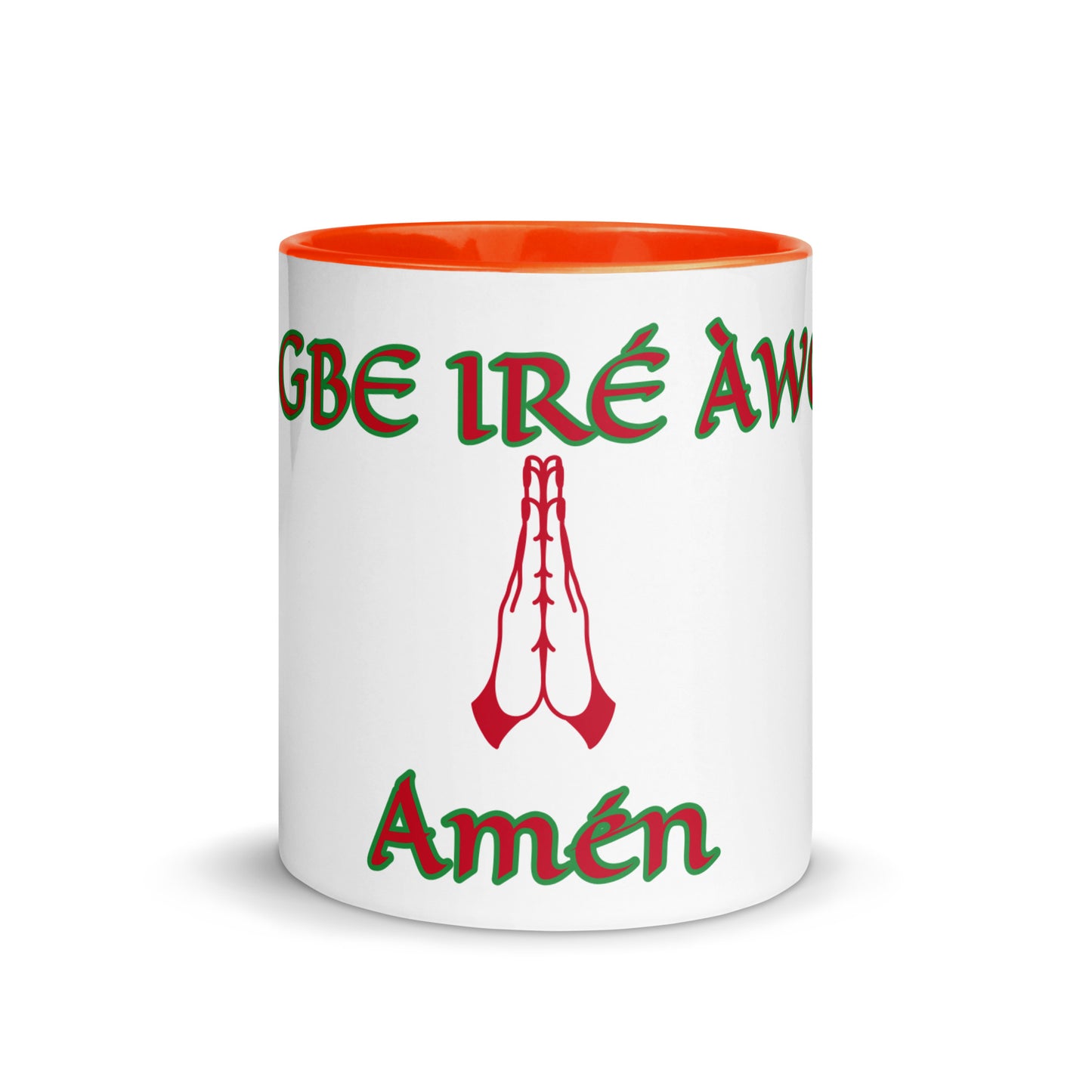 Egbe Amén 1 white Mug with Color Inside