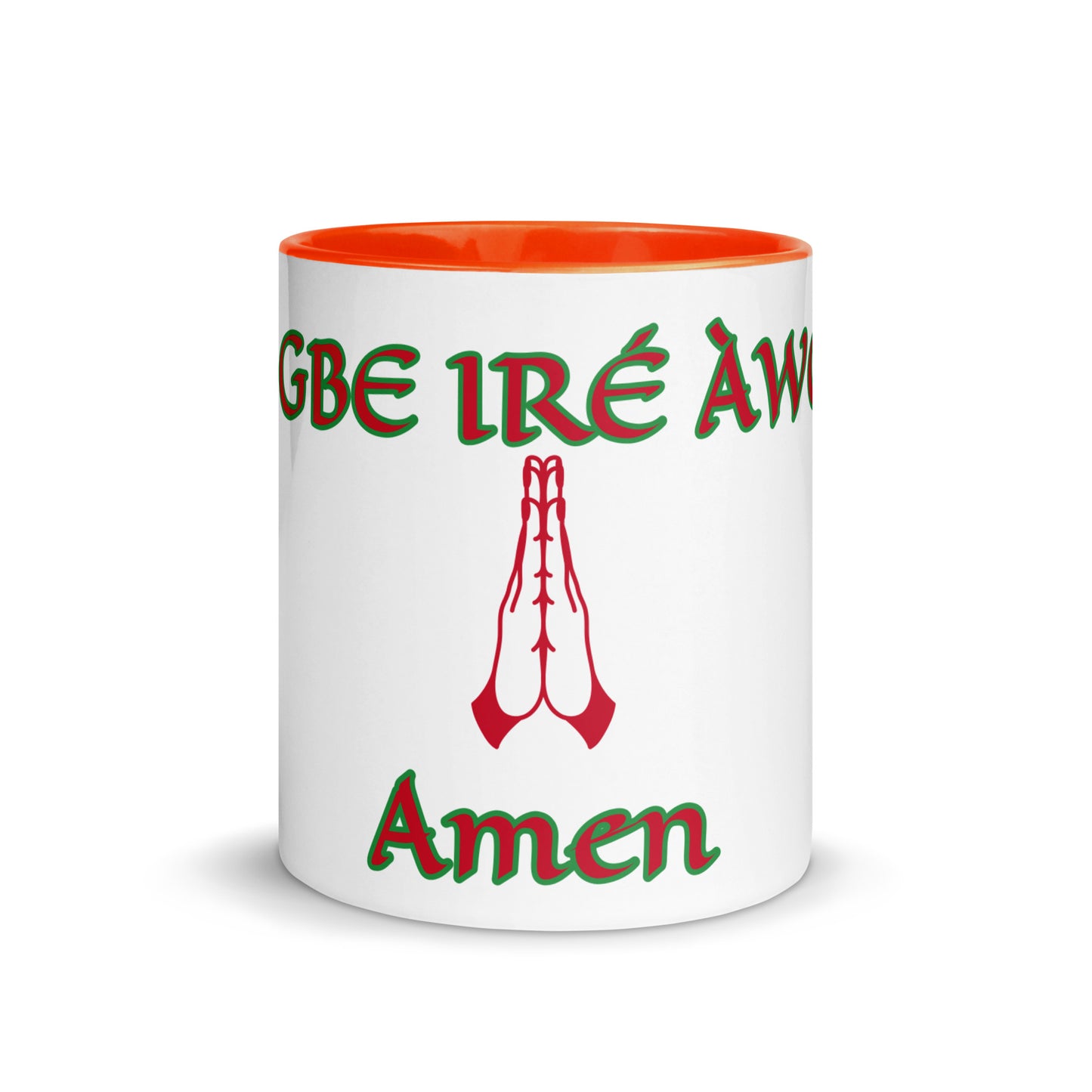 Egbe Amen 1 white Mug with Color Inside