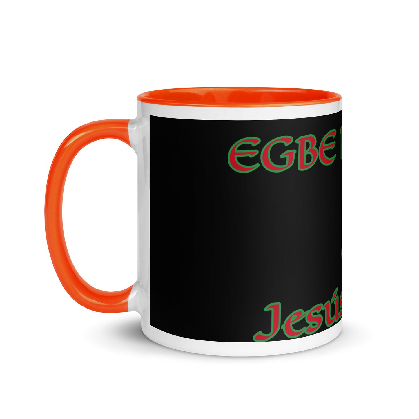 Egbe Jesús Cristo 1 black Mug with Color Inside