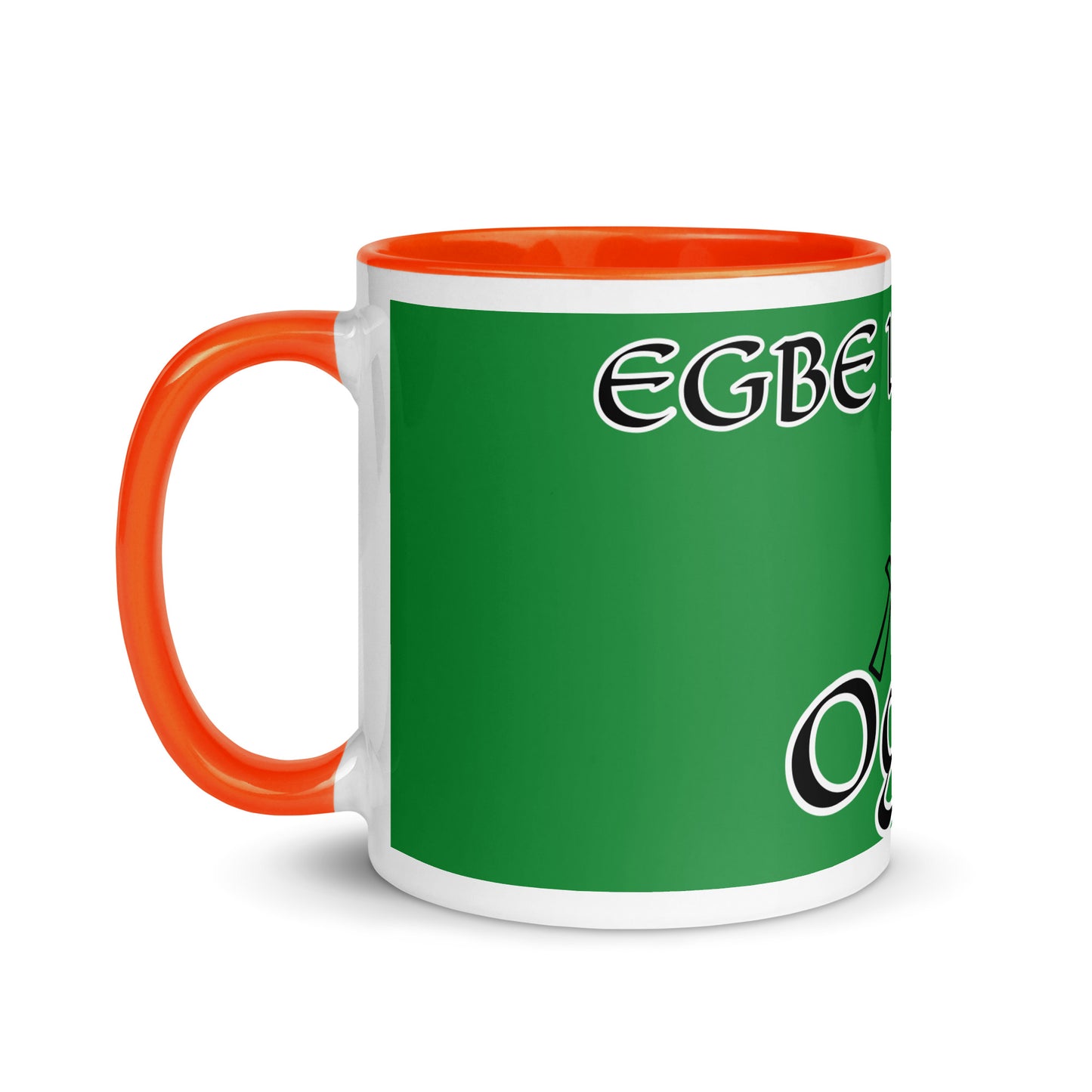 Egbe Ogun Green Mug with Color Inside