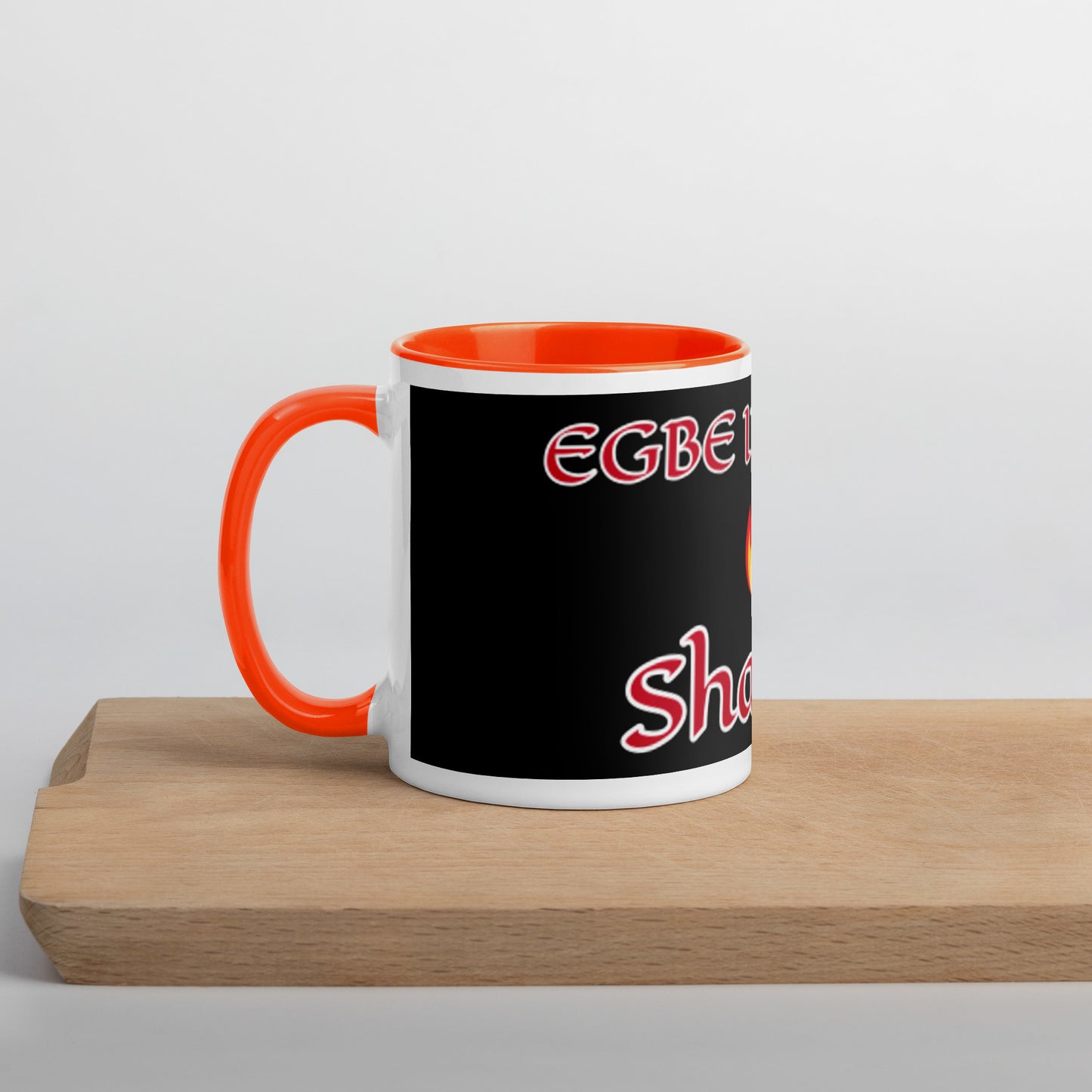 Egbe Shango Black Mug with Color Inside