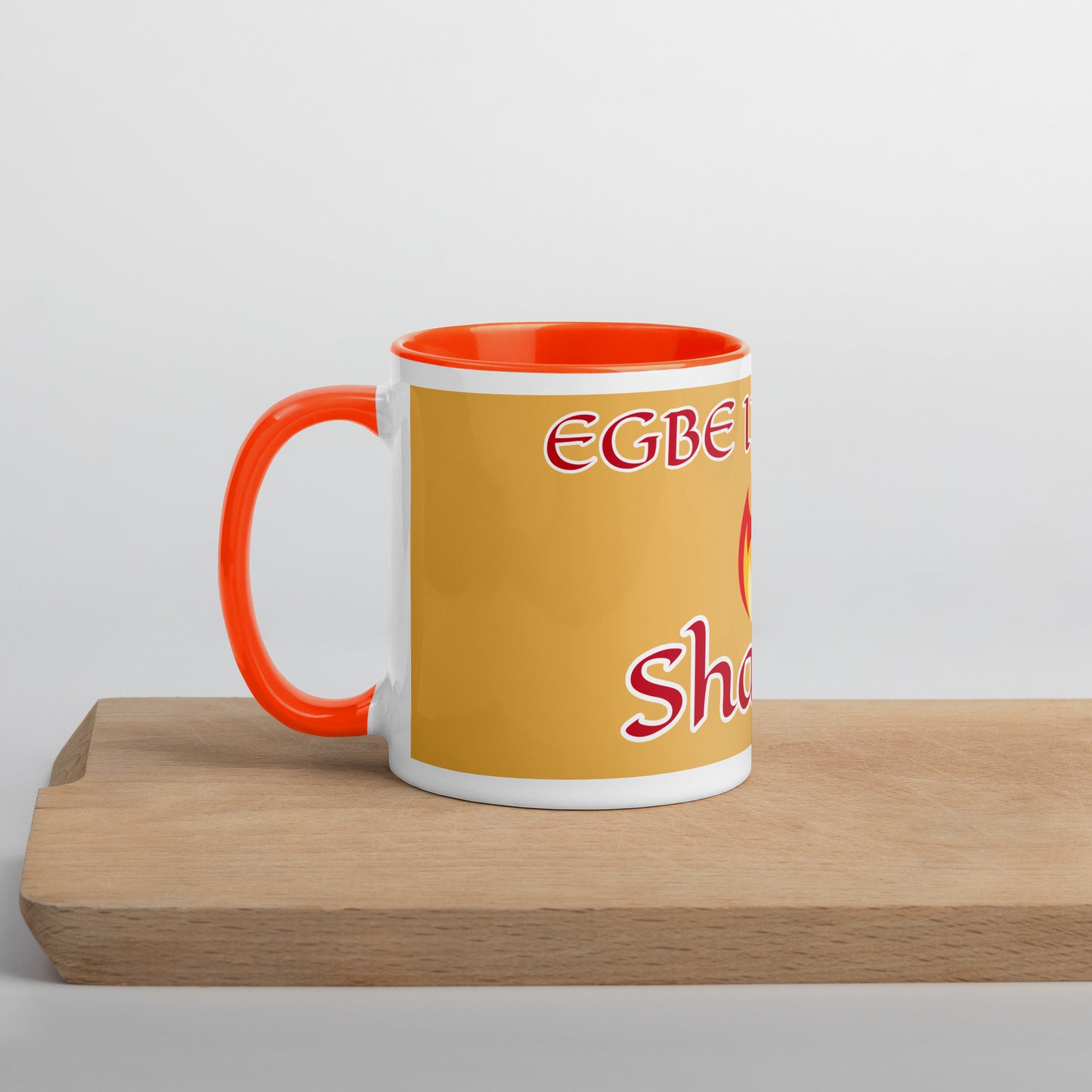 Egbe Shango Gold Mug with Color Inside