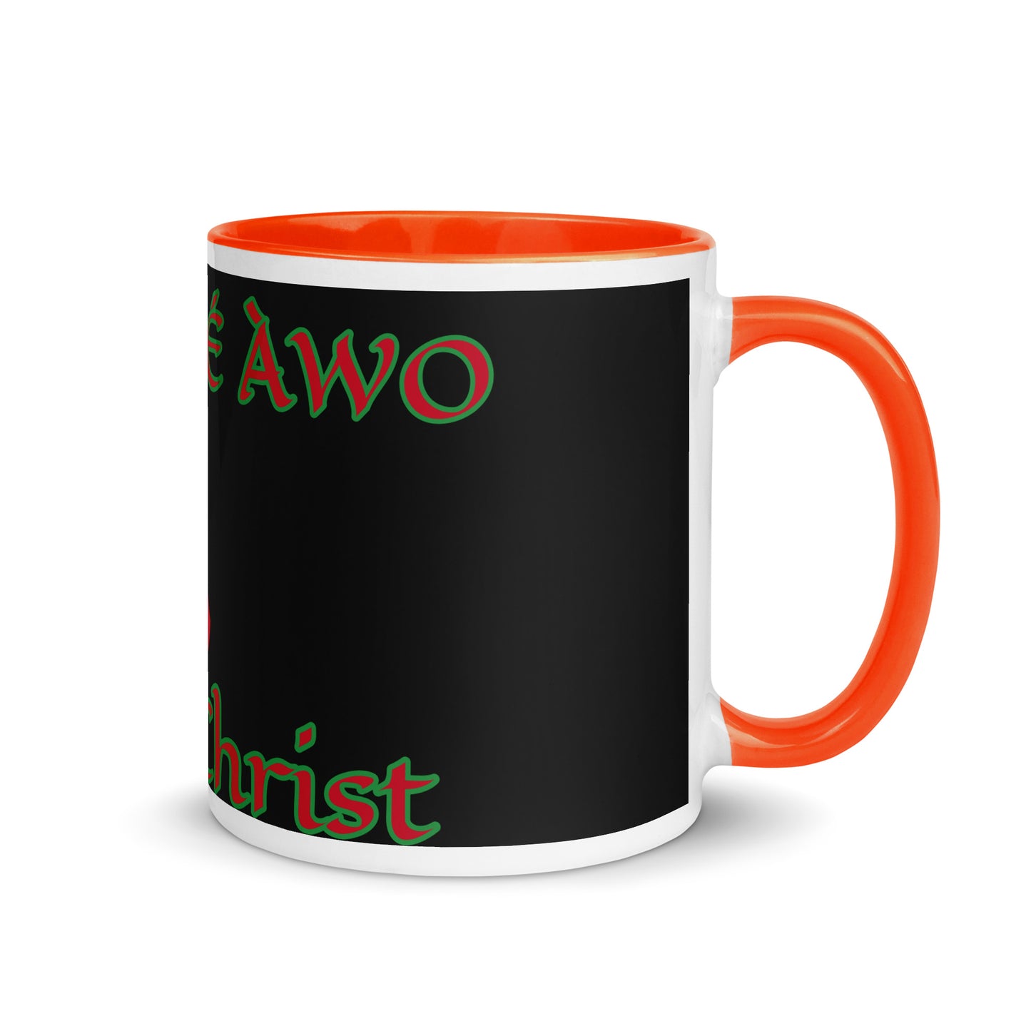 Egbe Jesus Christ 1 black Mug with Color Inside