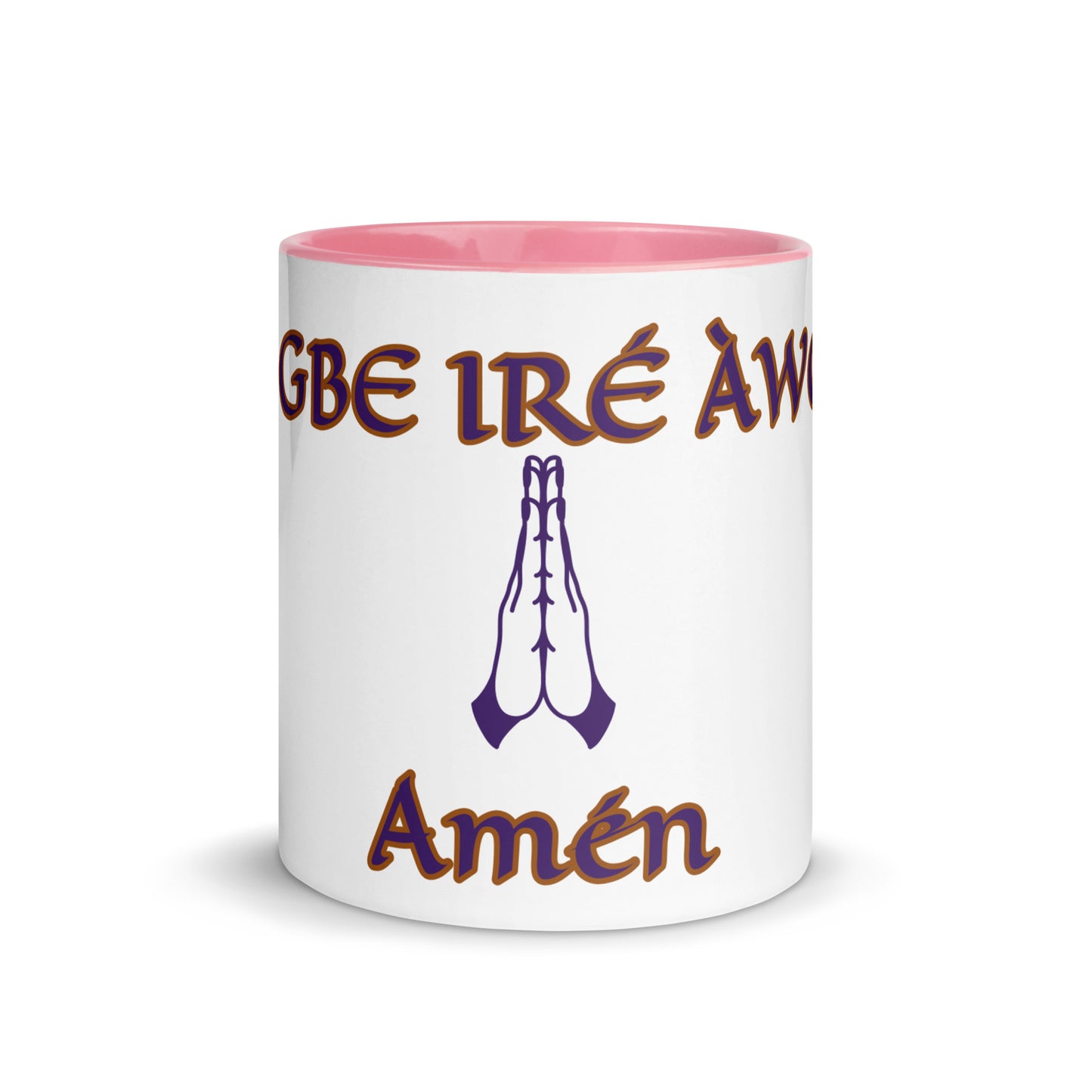 Egbe Amen 2 white Mug with Color Inside