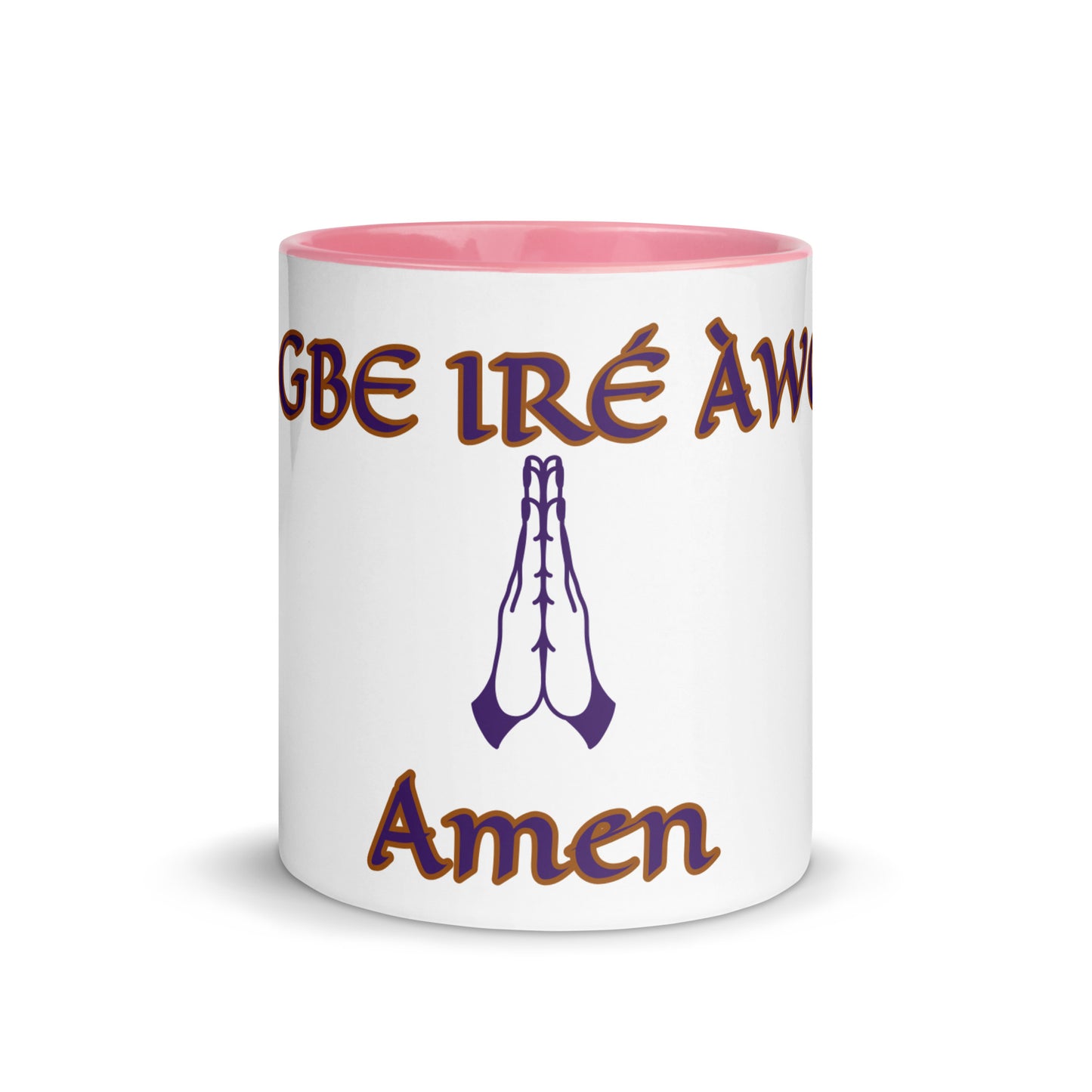 Egbe Amén 2 white Mug with Color Inside