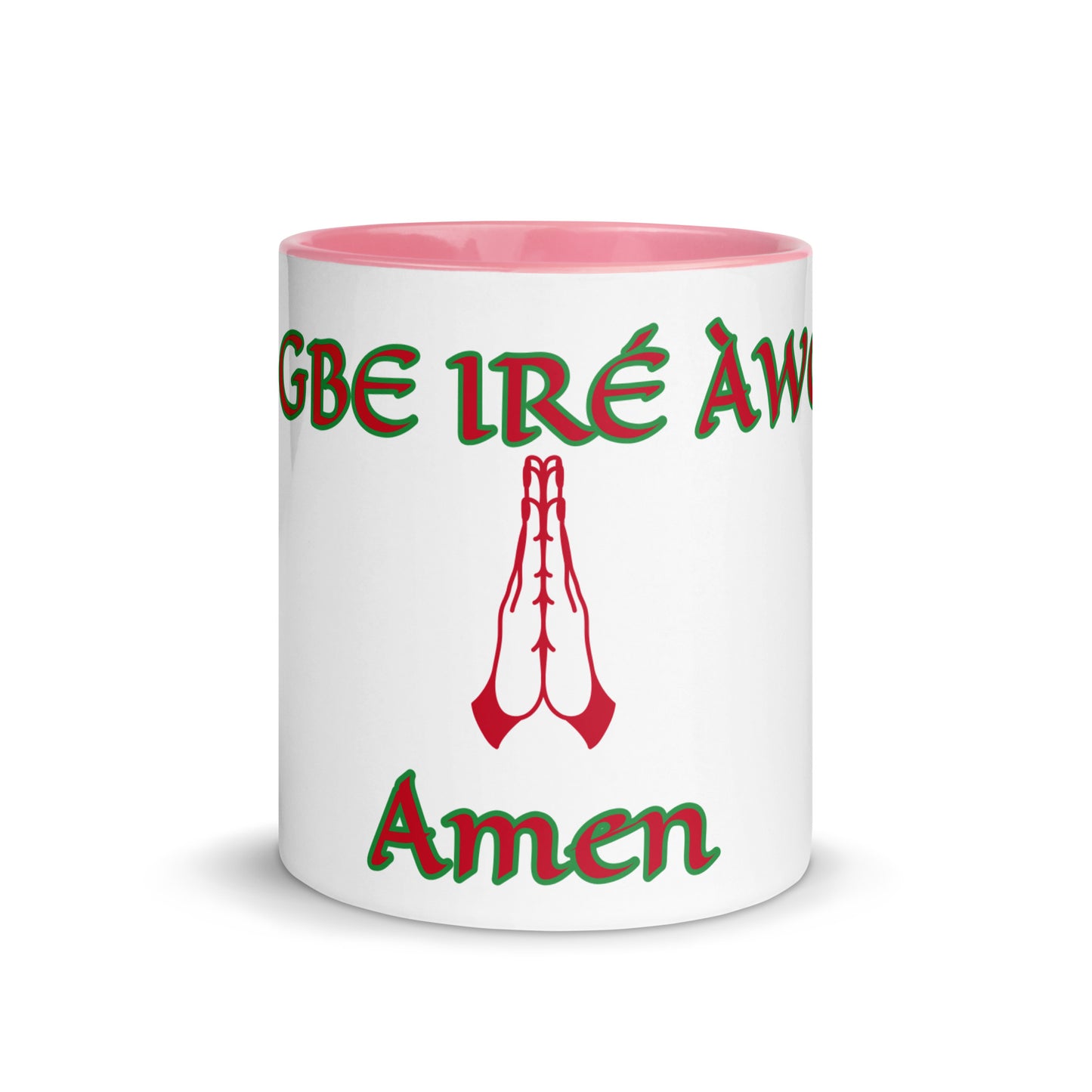 Egbe Amen 1 white Mug with Color Inside