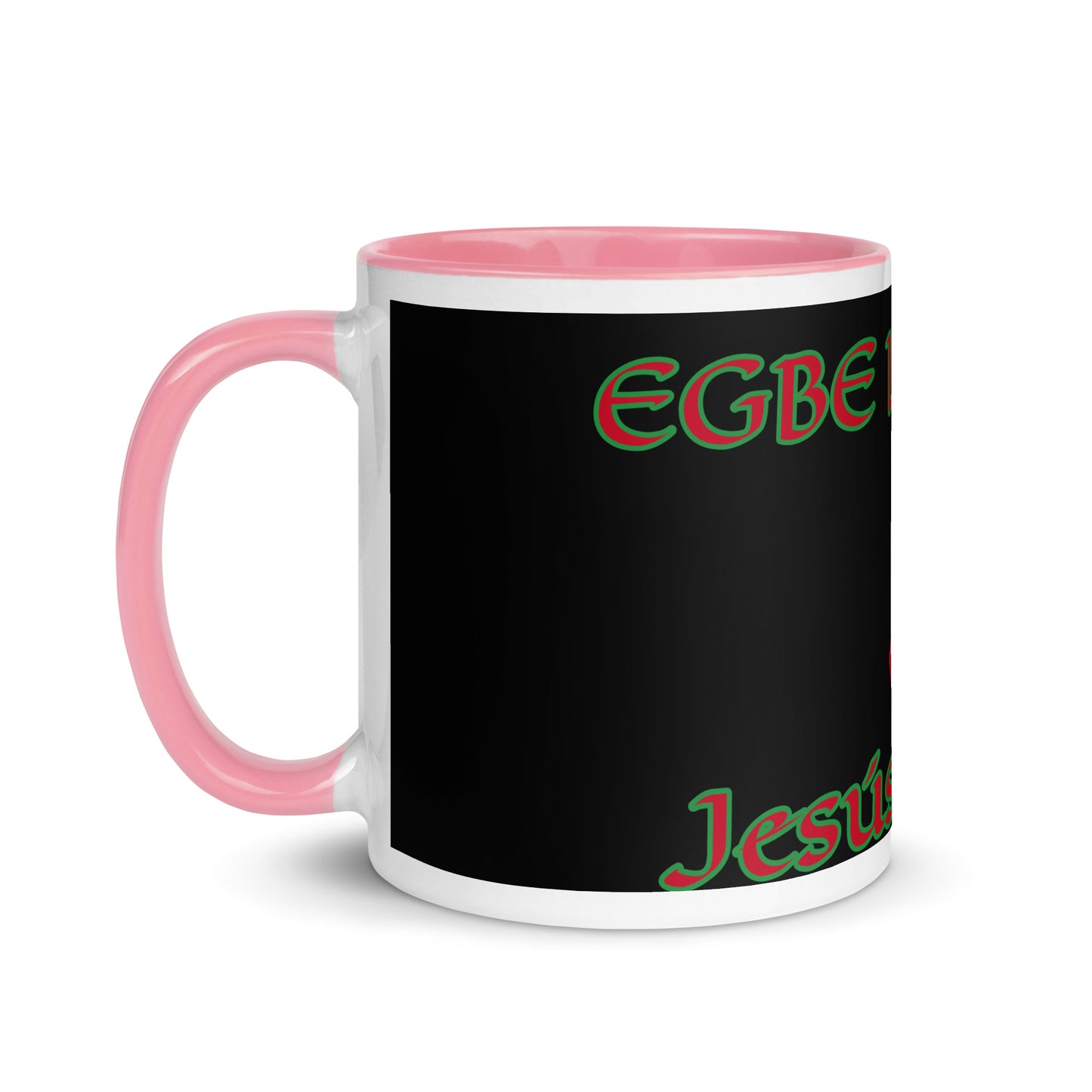 Egbe Jesús Cristo 1 black Mug with Color Inside