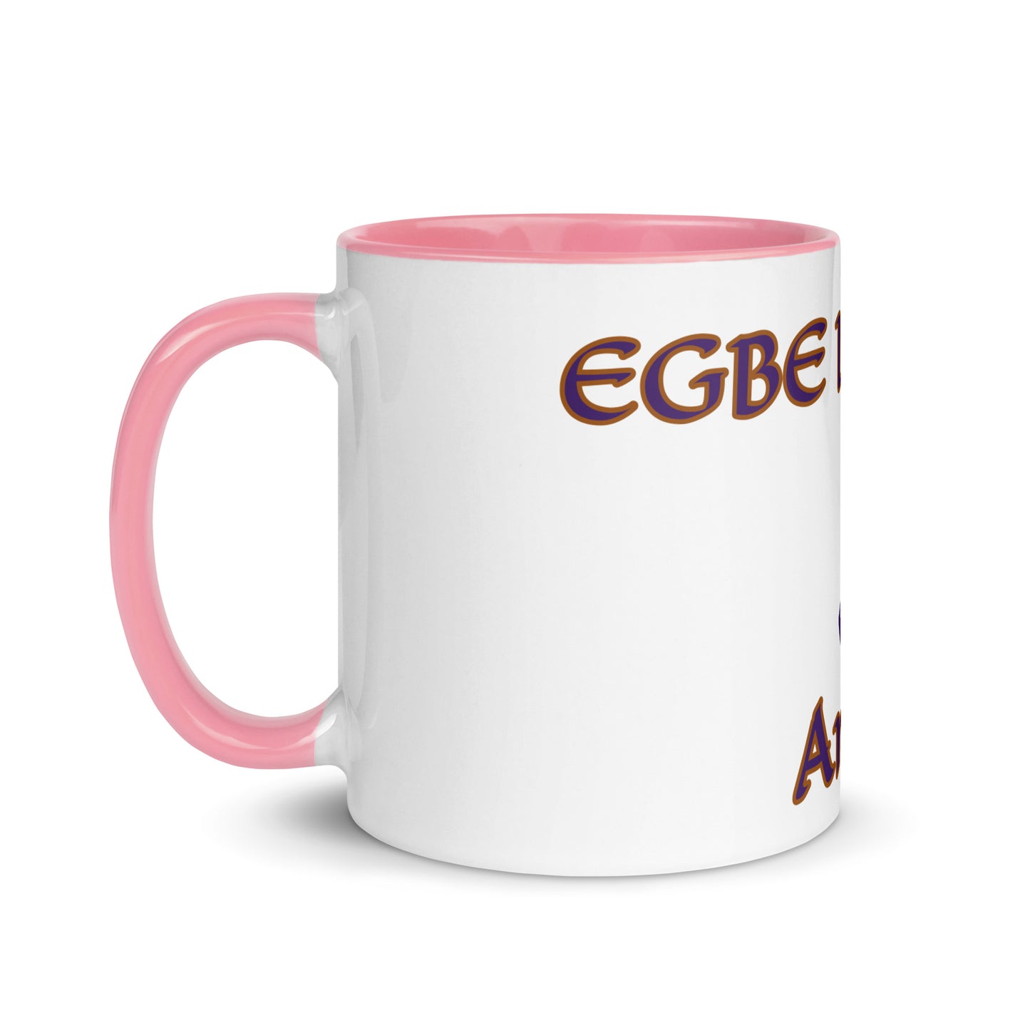 Egbe Amen 2 white Mug with Color Inside