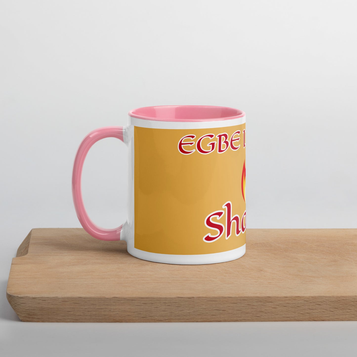 Egbe Shango Gold Mug with Color Inside