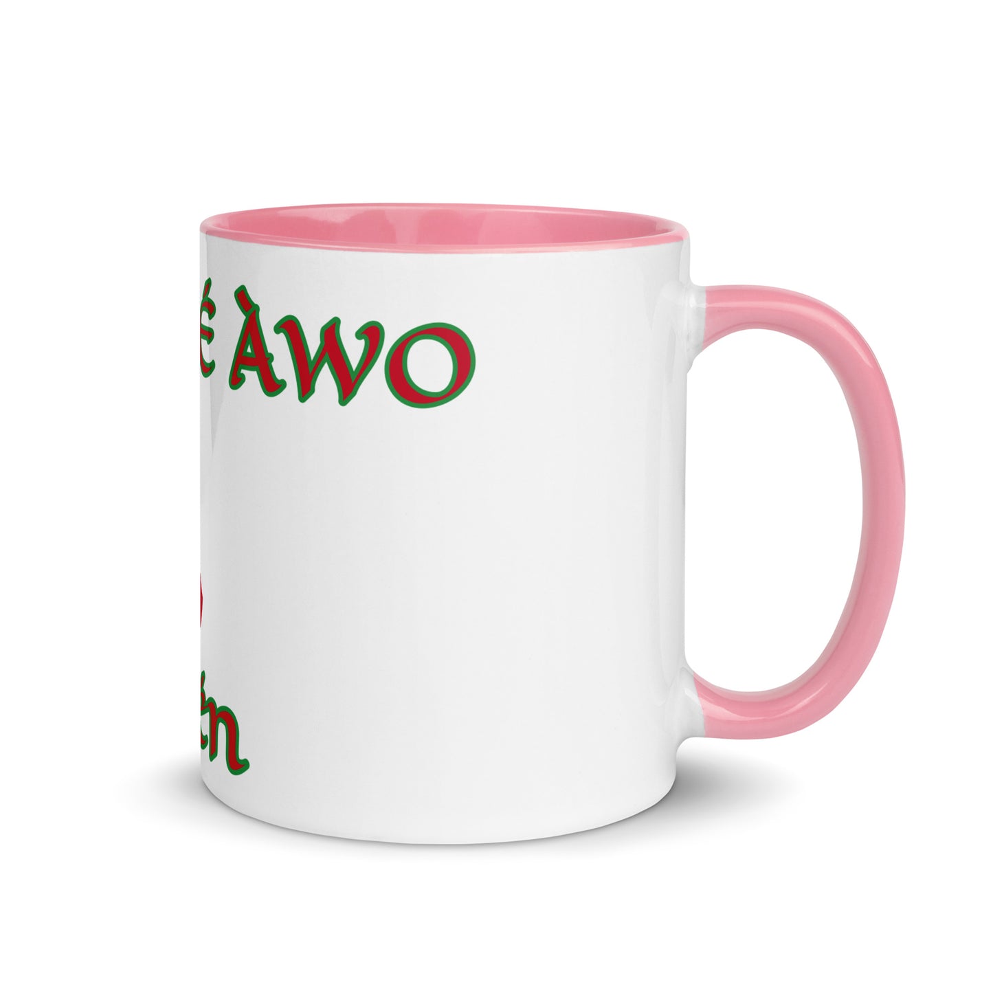 Egbe Amén 1 white Mug with Color Inside